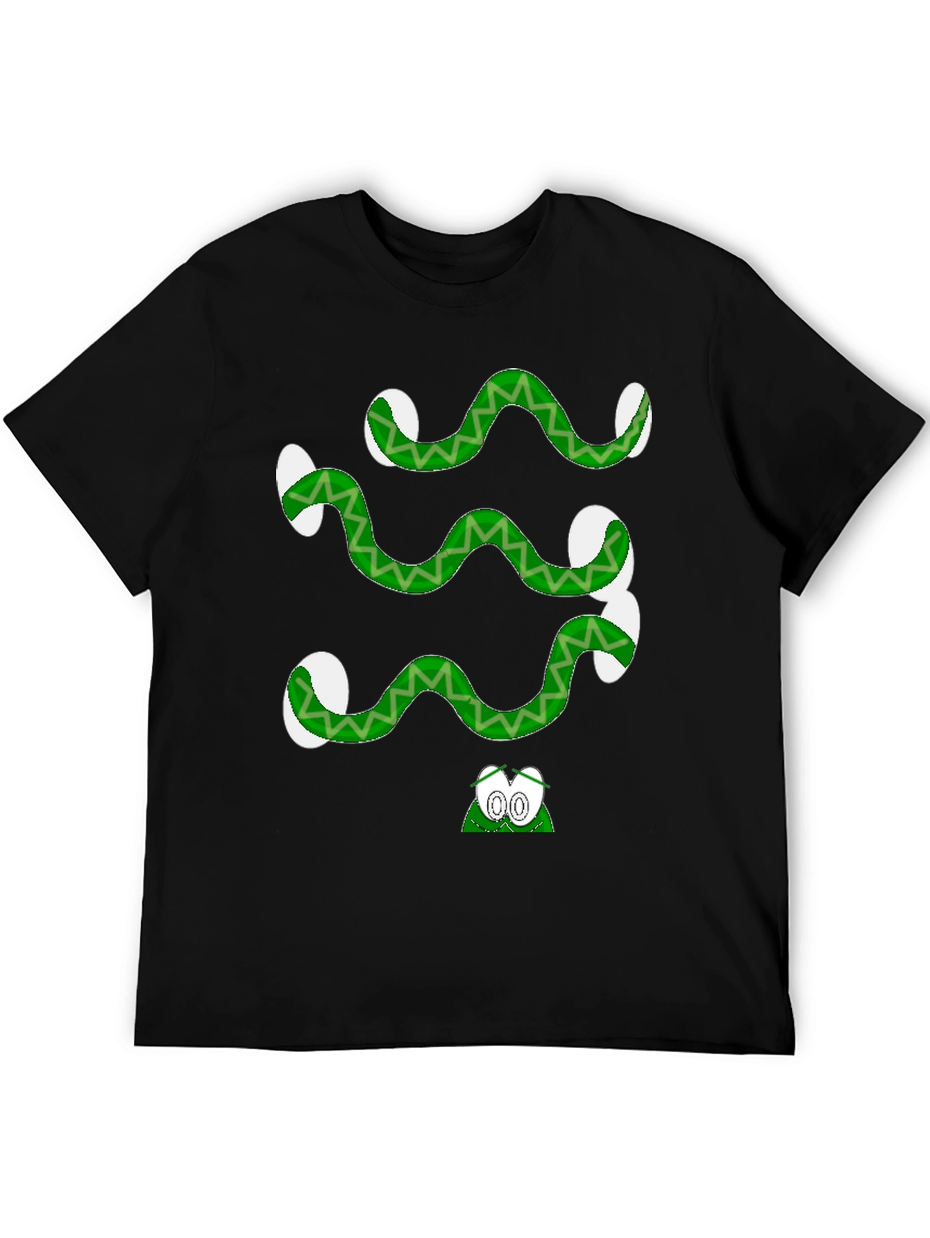 Cartoon Snake Graphic Tee - Quirky Style