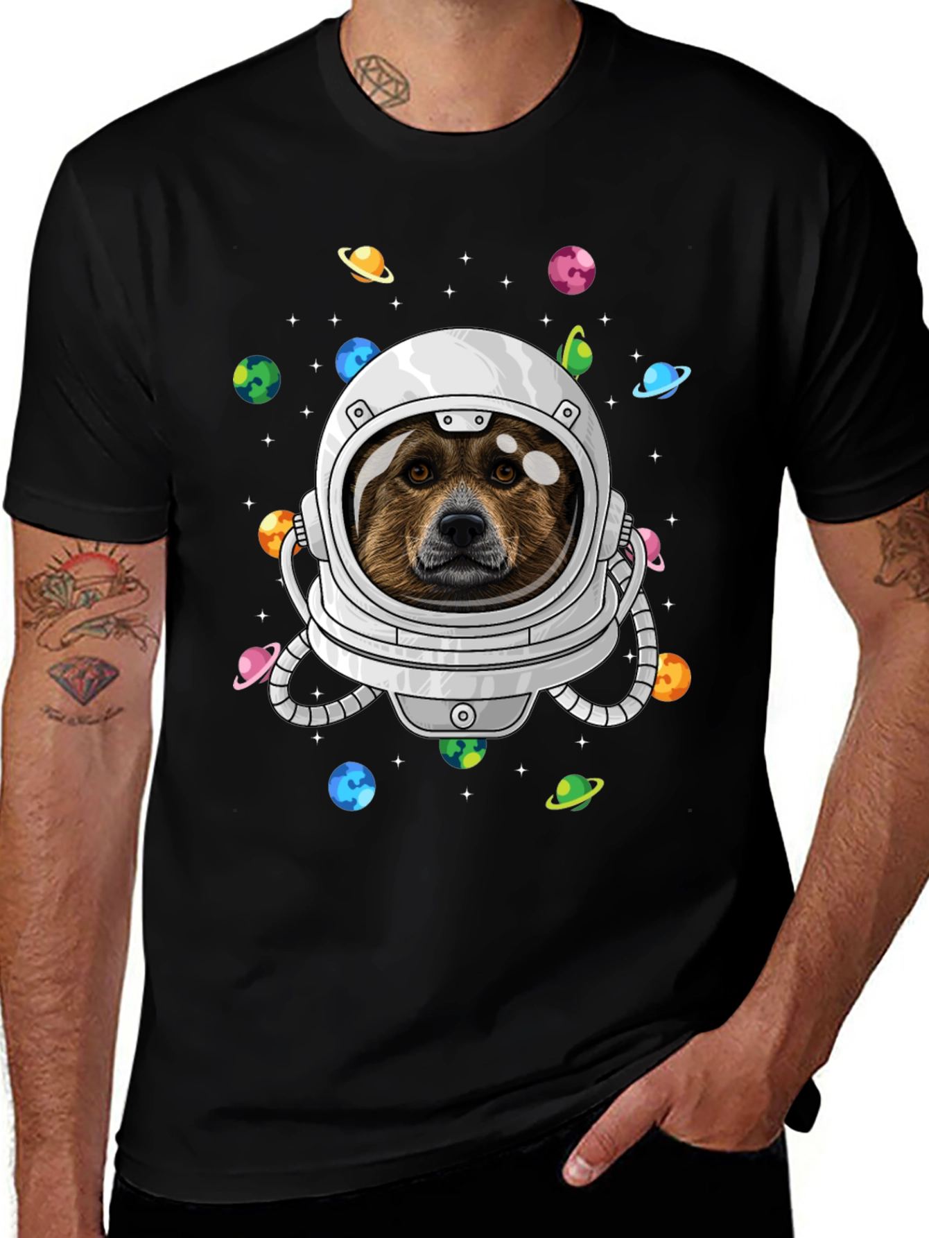 Dog Astronaut Space T-Shirt