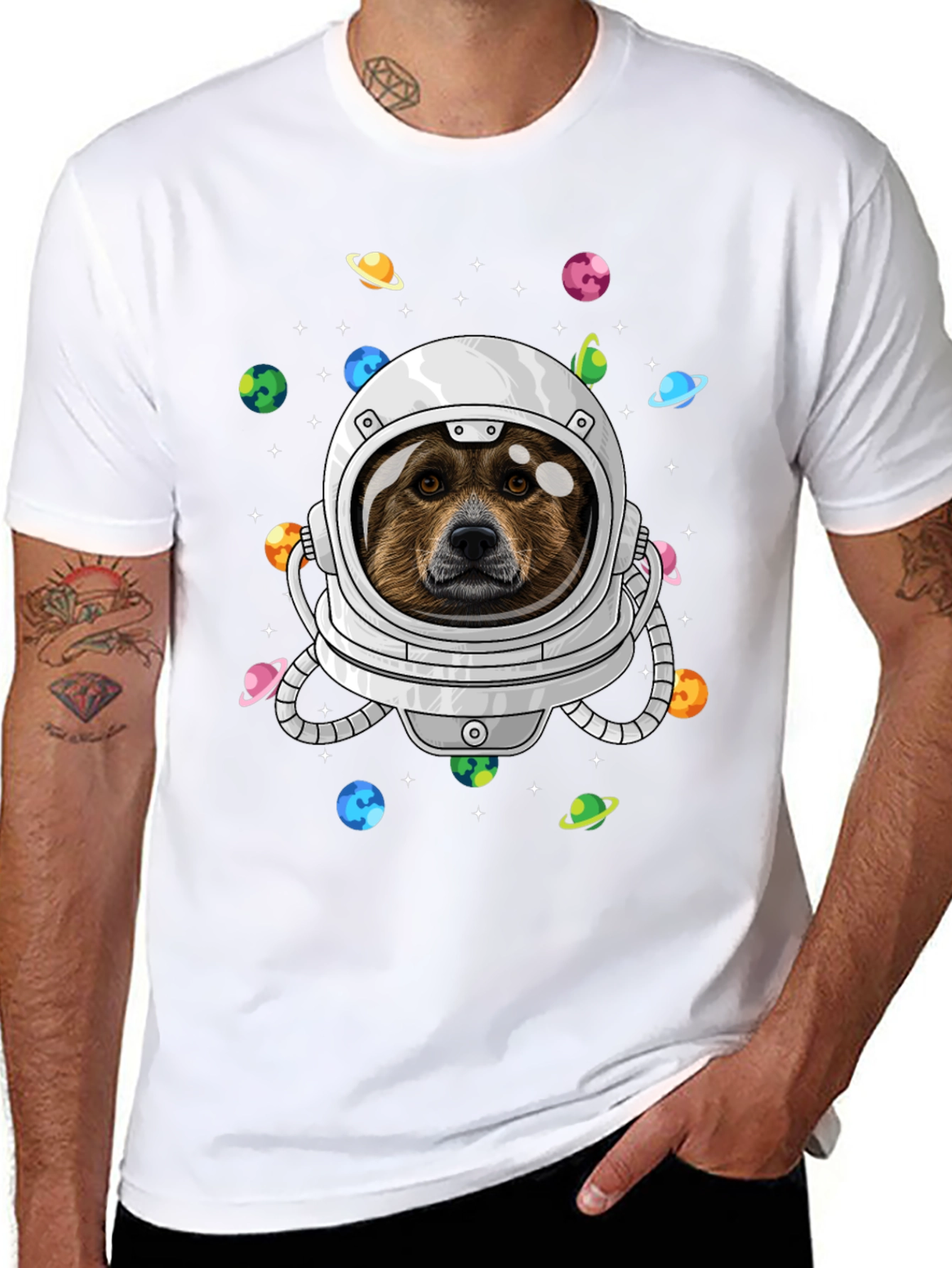 Dog Astronaut Space T-Shirt