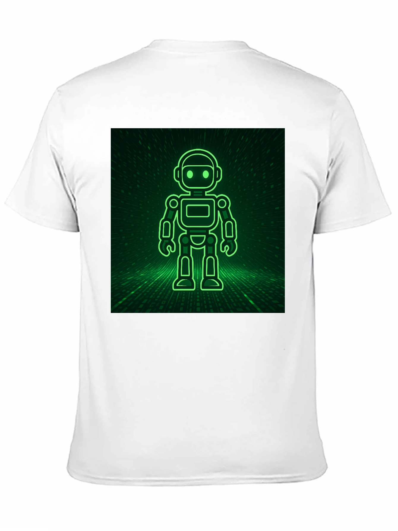Robot in the Matrix Black T-Shirt