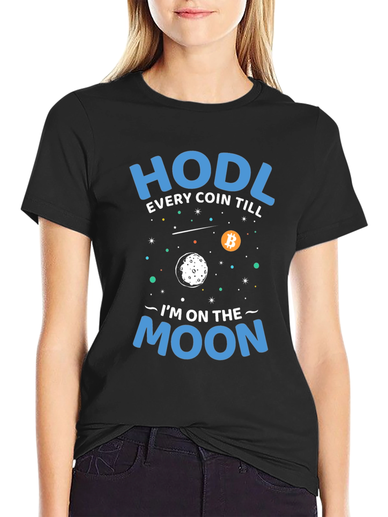 HODL Bitcoin Crypto T-Shirt - To The Moon!