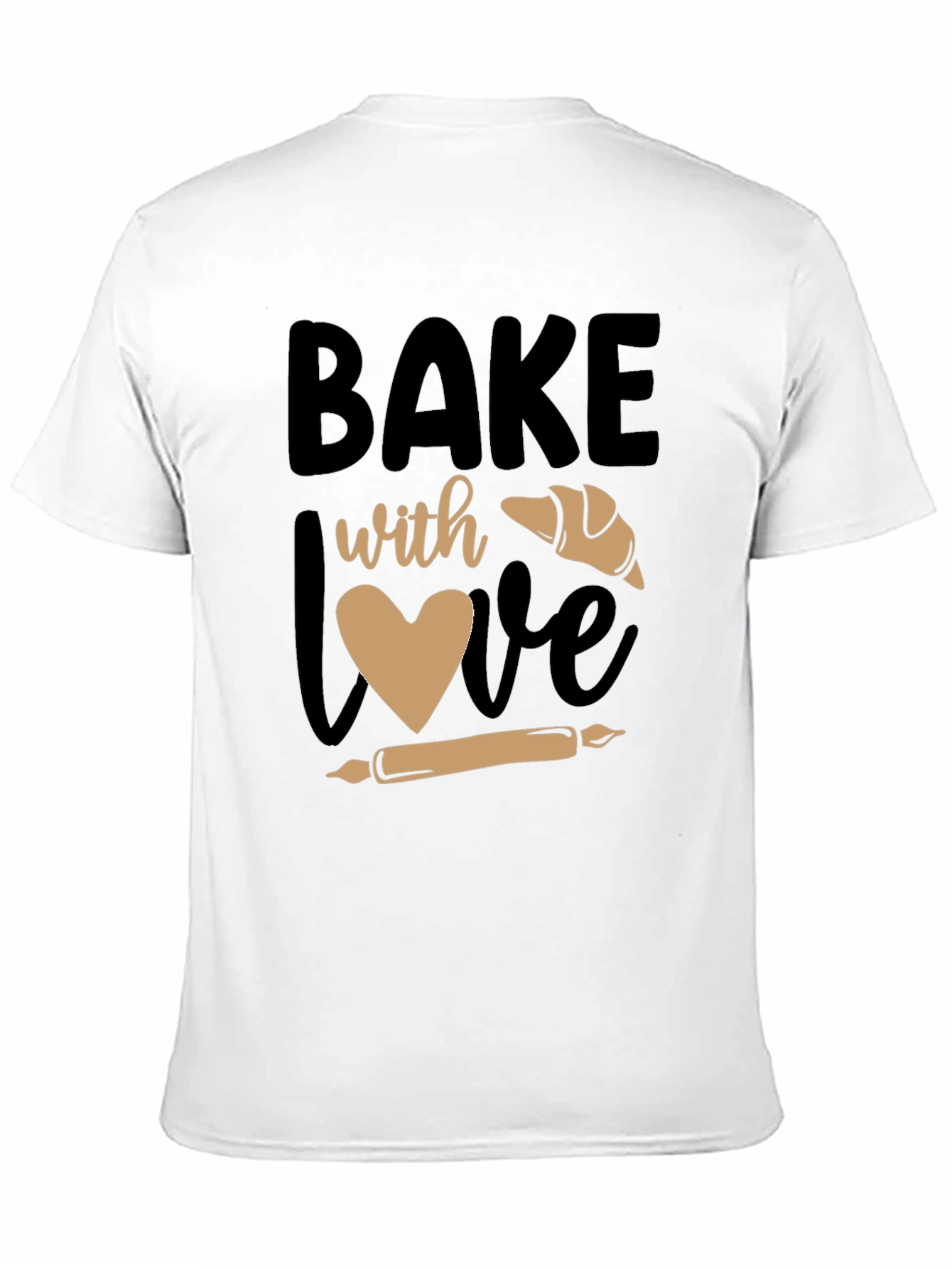 Bake with Love Graphic Tee - Baking Lovers Shirt
