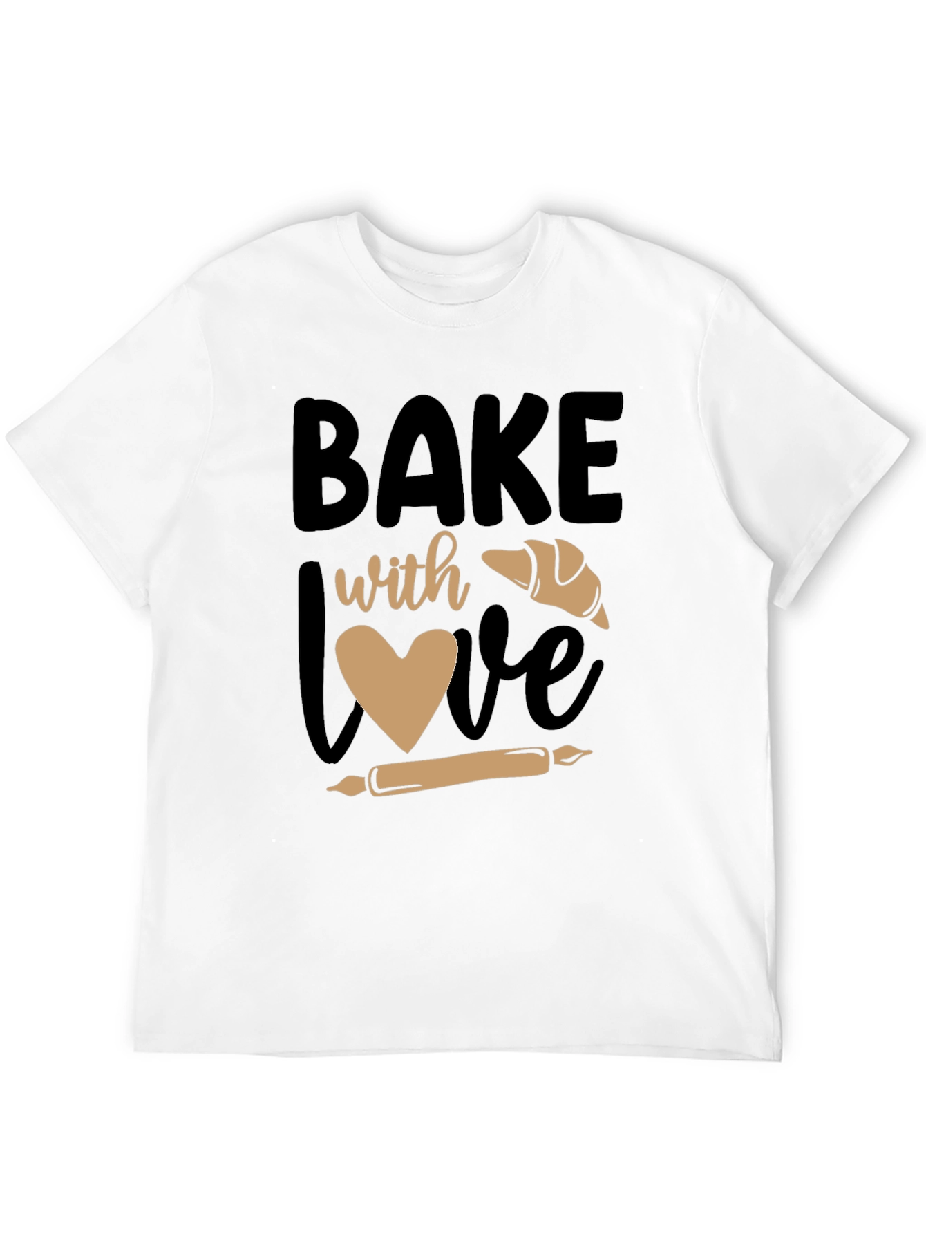 Bake with Love Graphic Tee - Baking Lovers Shirt