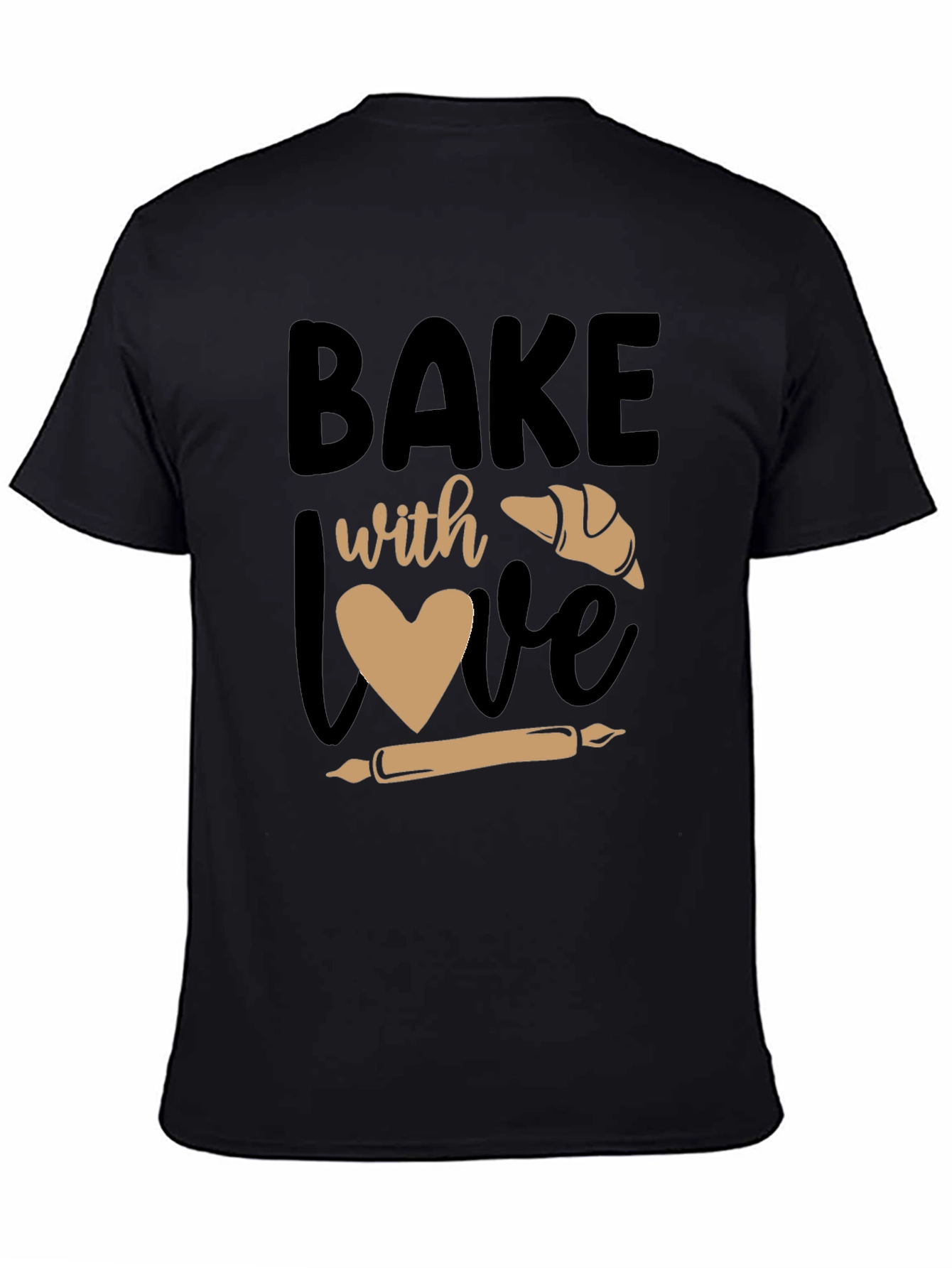 Bake with Love Graphic Tee - Baking Lovers Shirt