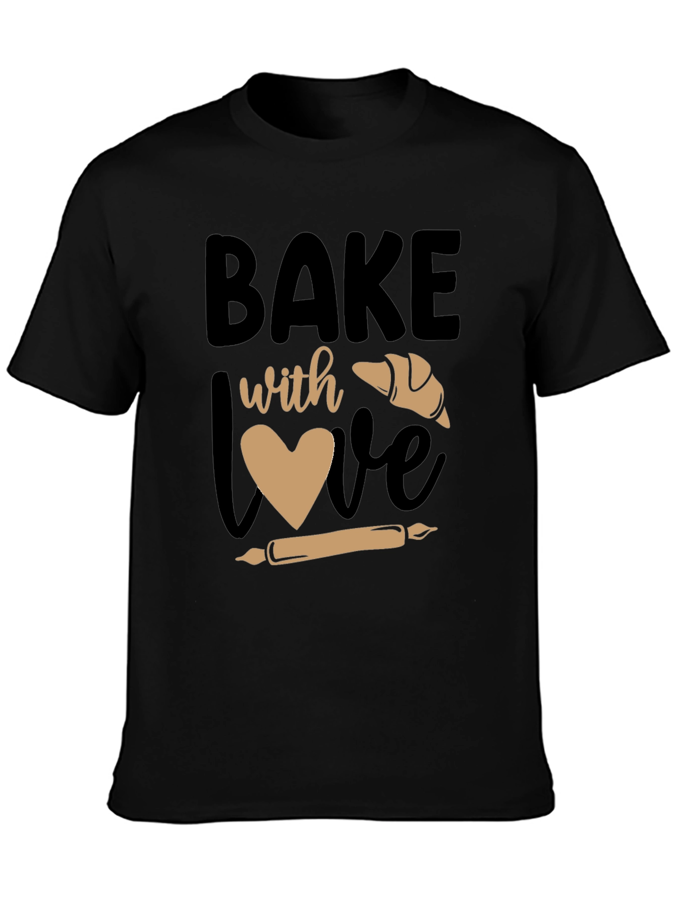 Bake with Love Graphic Tee - Baking Lovers Shirt