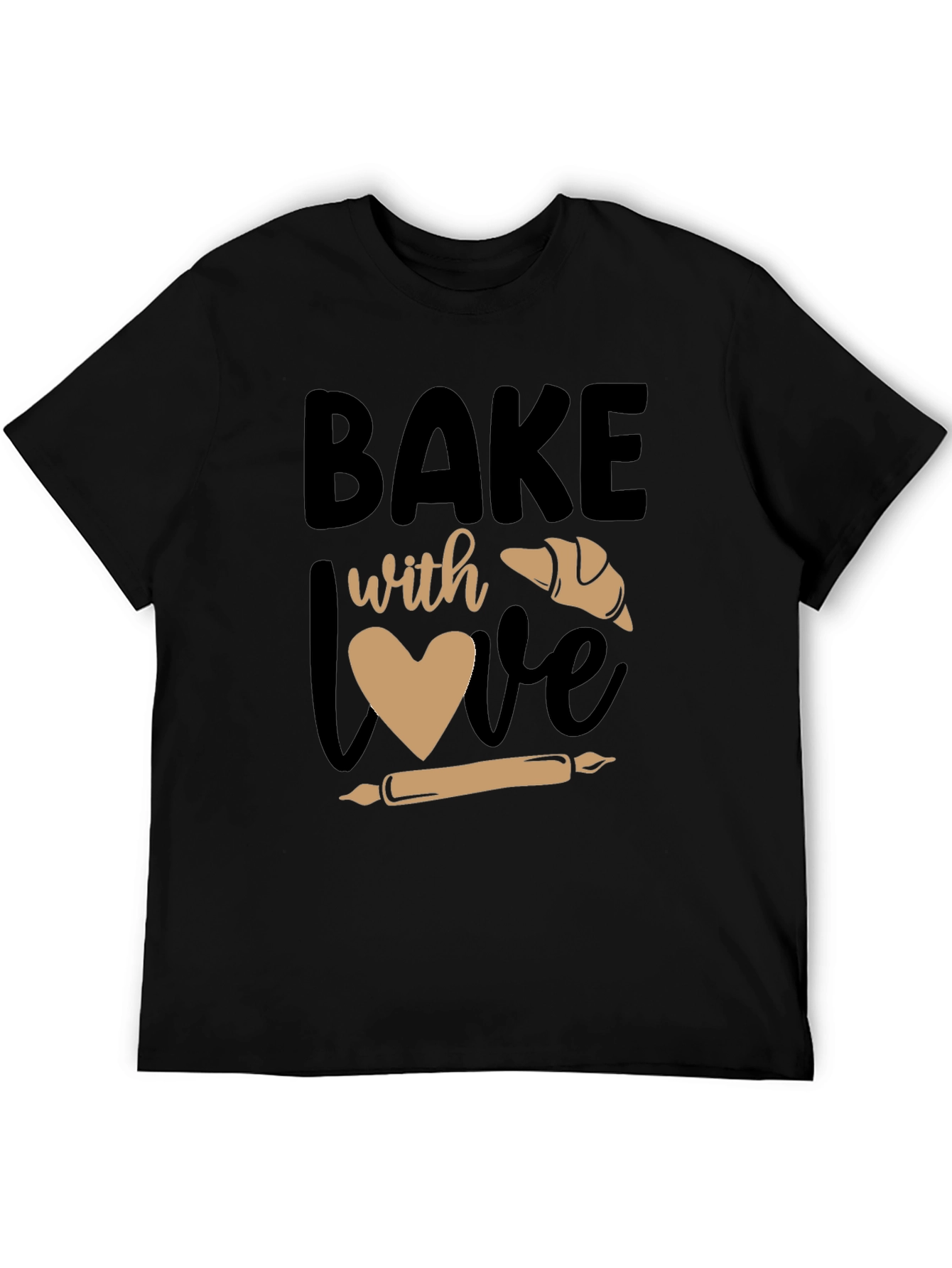 Bake with Love Graphic Tee - Baking Lovers Shirt
