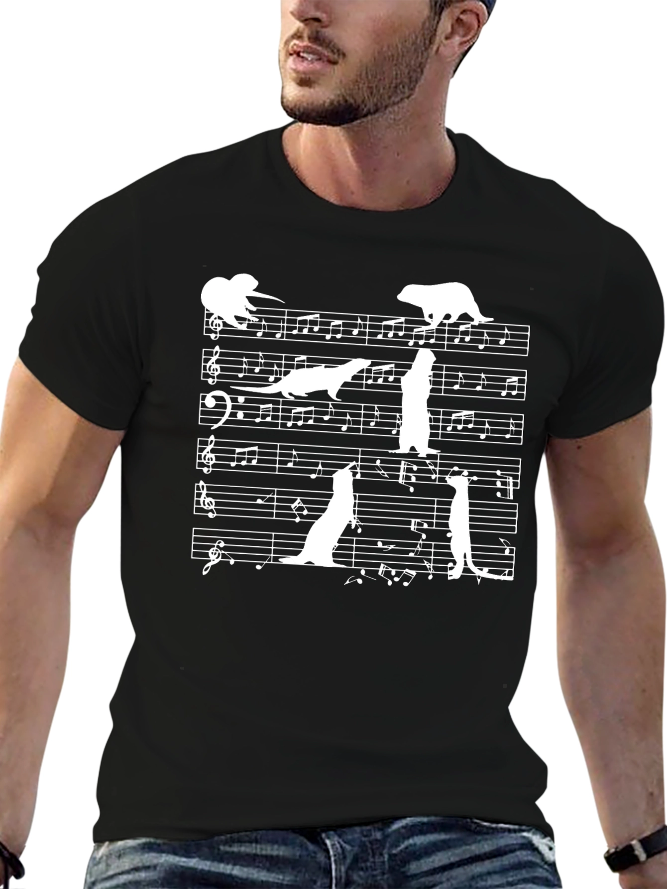 Musical Meerkat Graphic T-Shirt