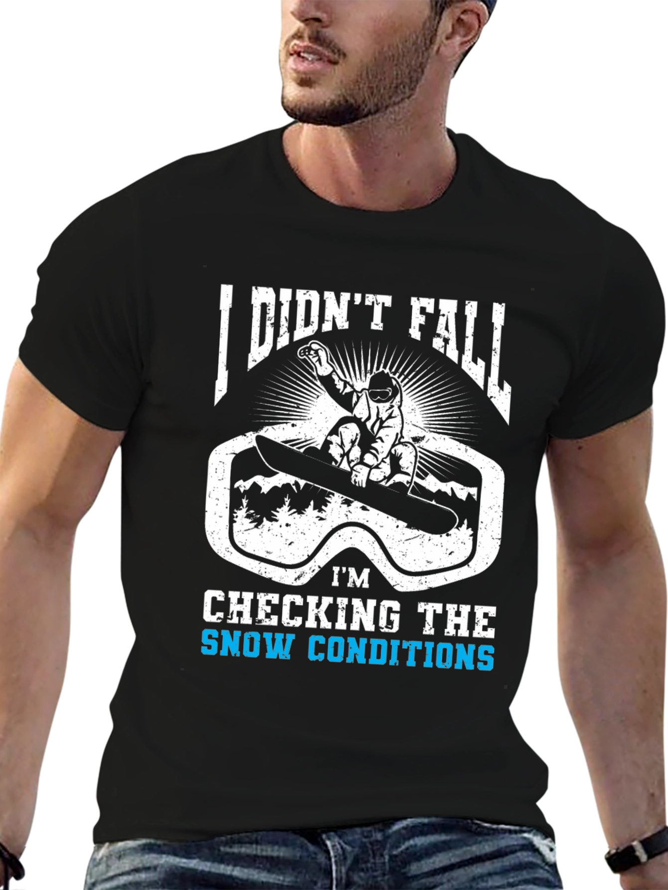 Snow Conditions T-Shirt: Funny Winter Sports Tee