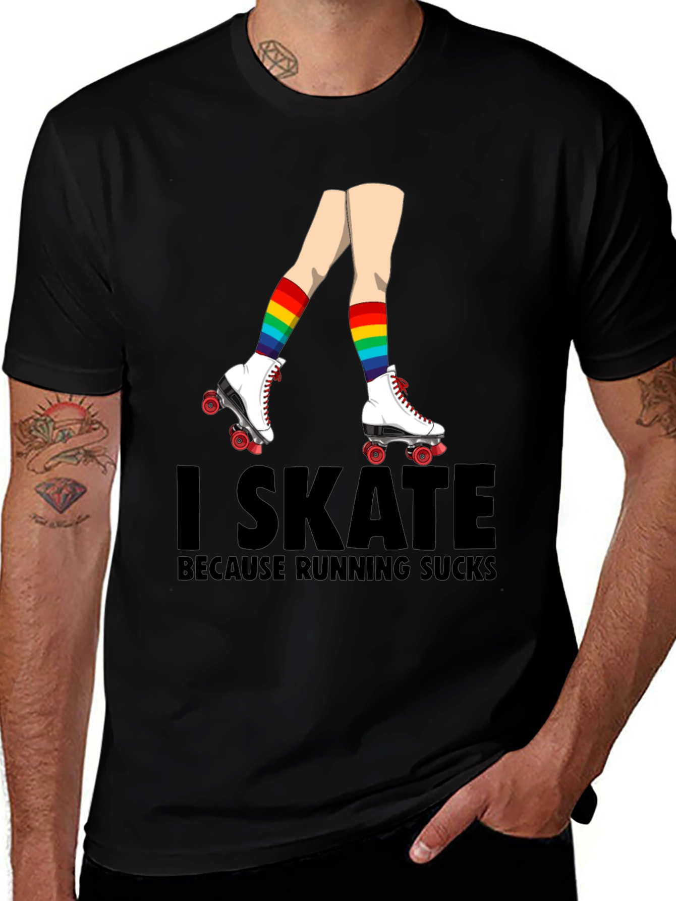 I Skate Because Running Sucks T-Shirt