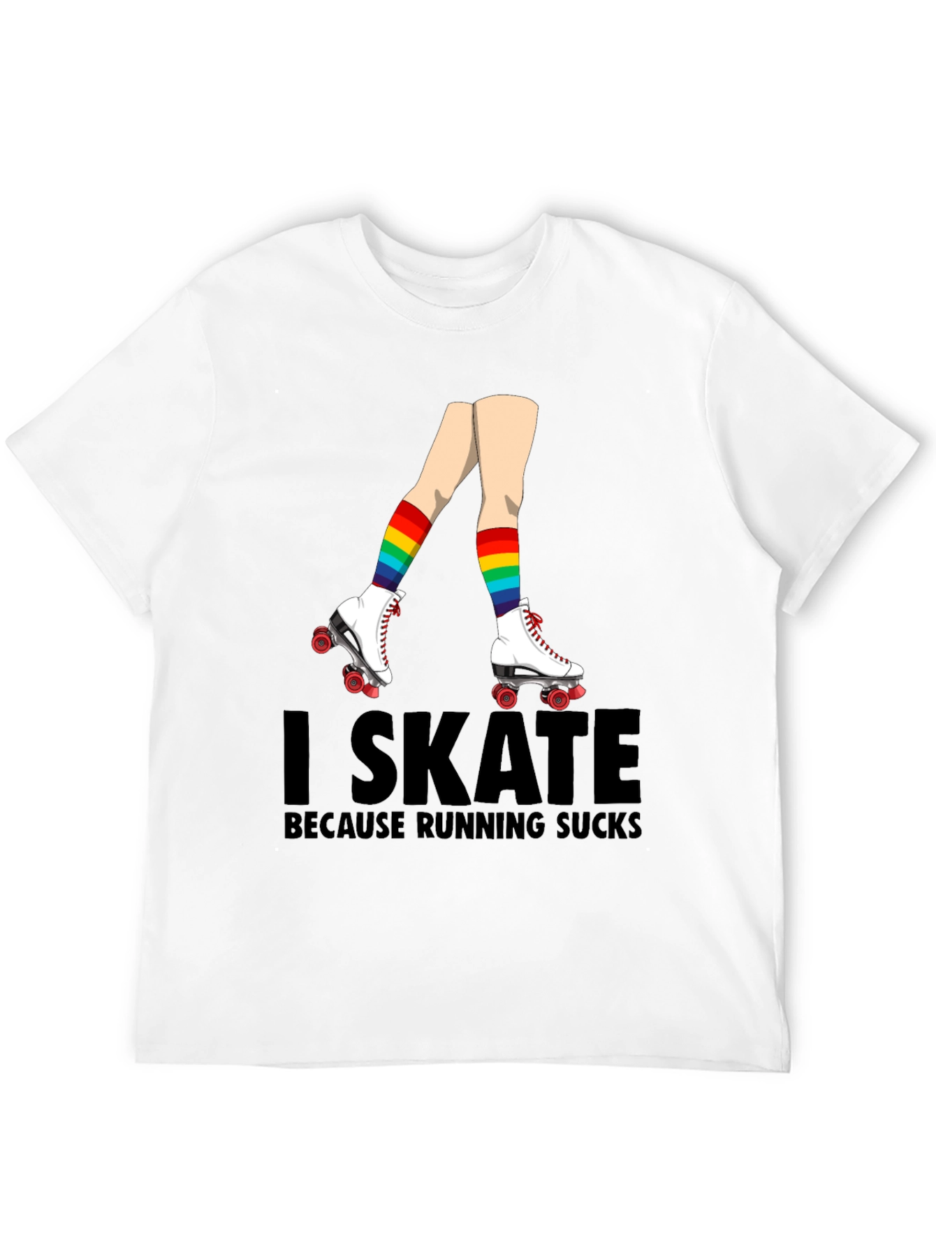I Skate Because Running Sucks T-Shirt