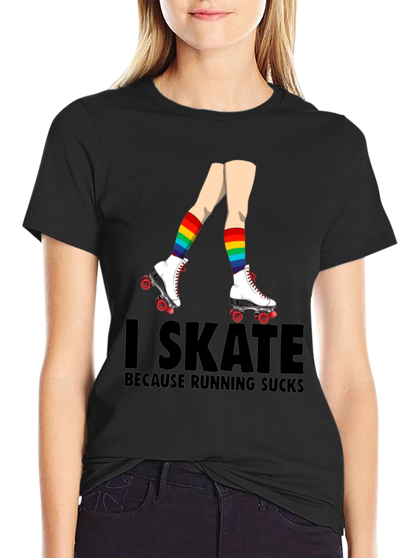 I Skate Because Running Sucks T-Shirt