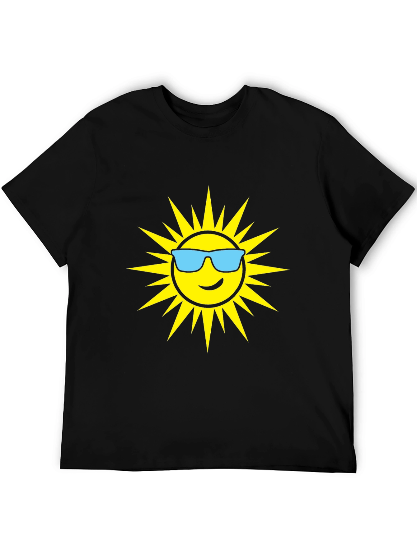 Cool Sun Graphic T-Shirt - Black Cotton Tee