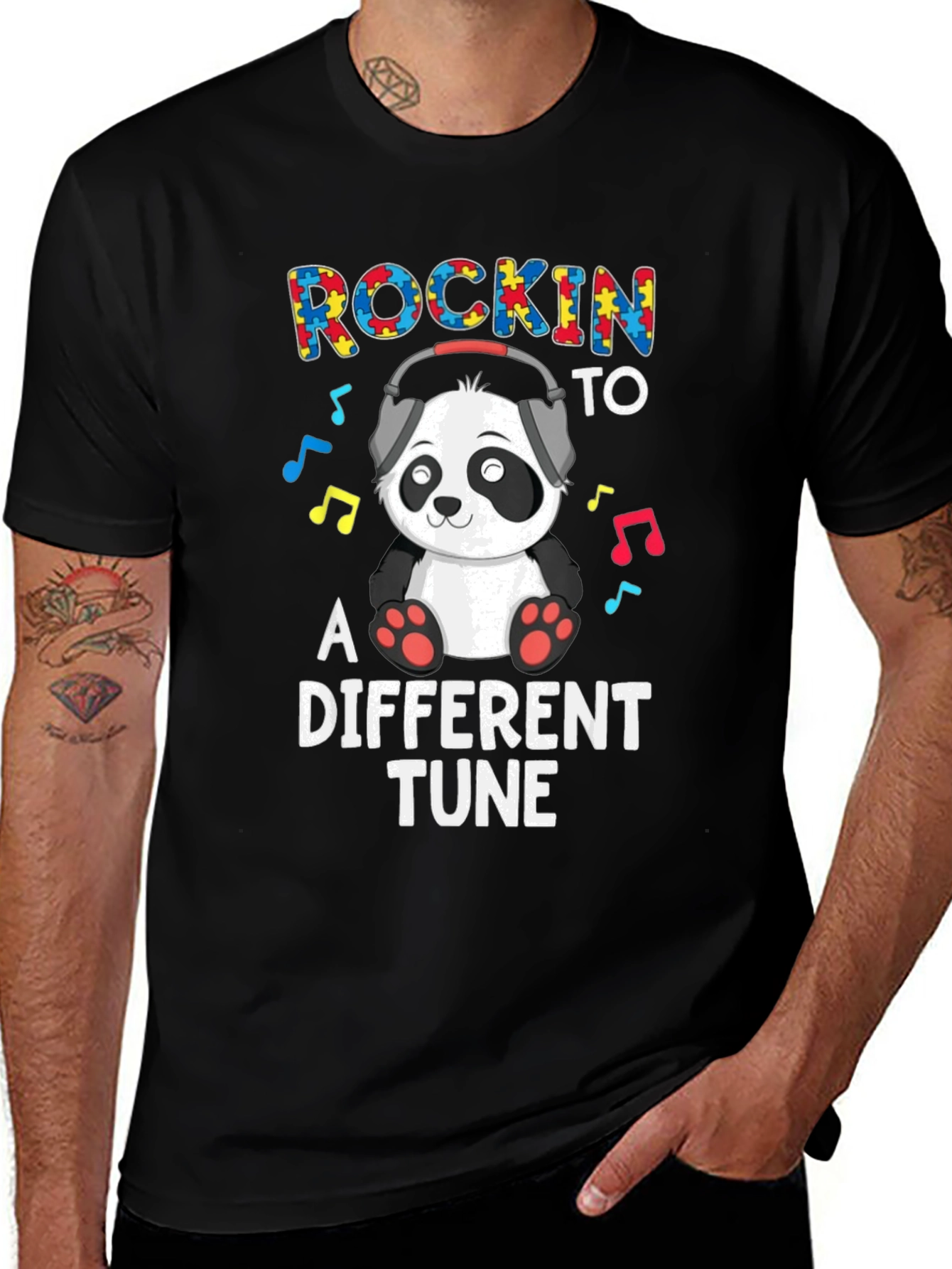 Rockin to a Different Tune Autism Awareness T-Shirt