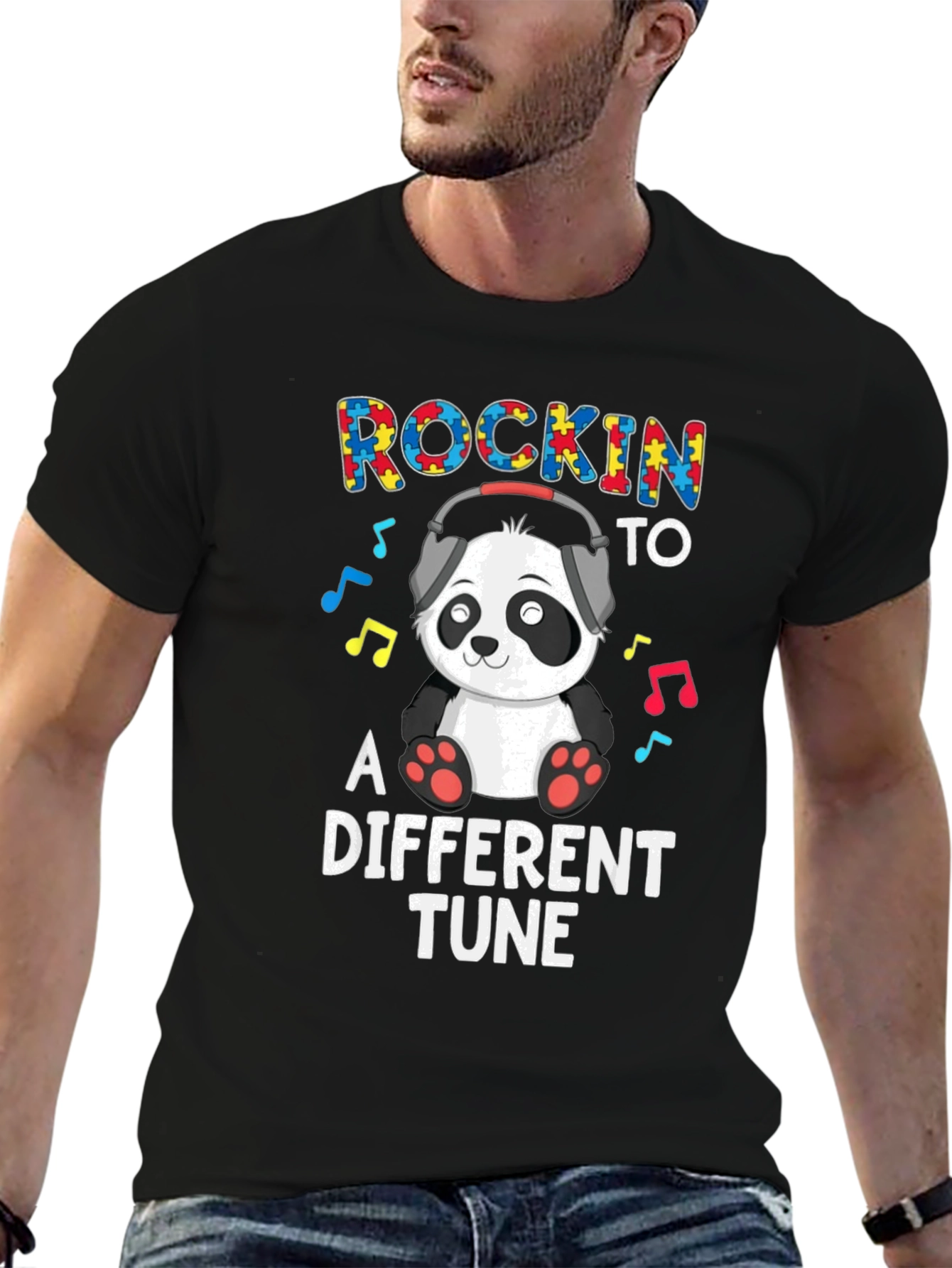 Rockin to a Different Tune Autism Awareness T-Shirt