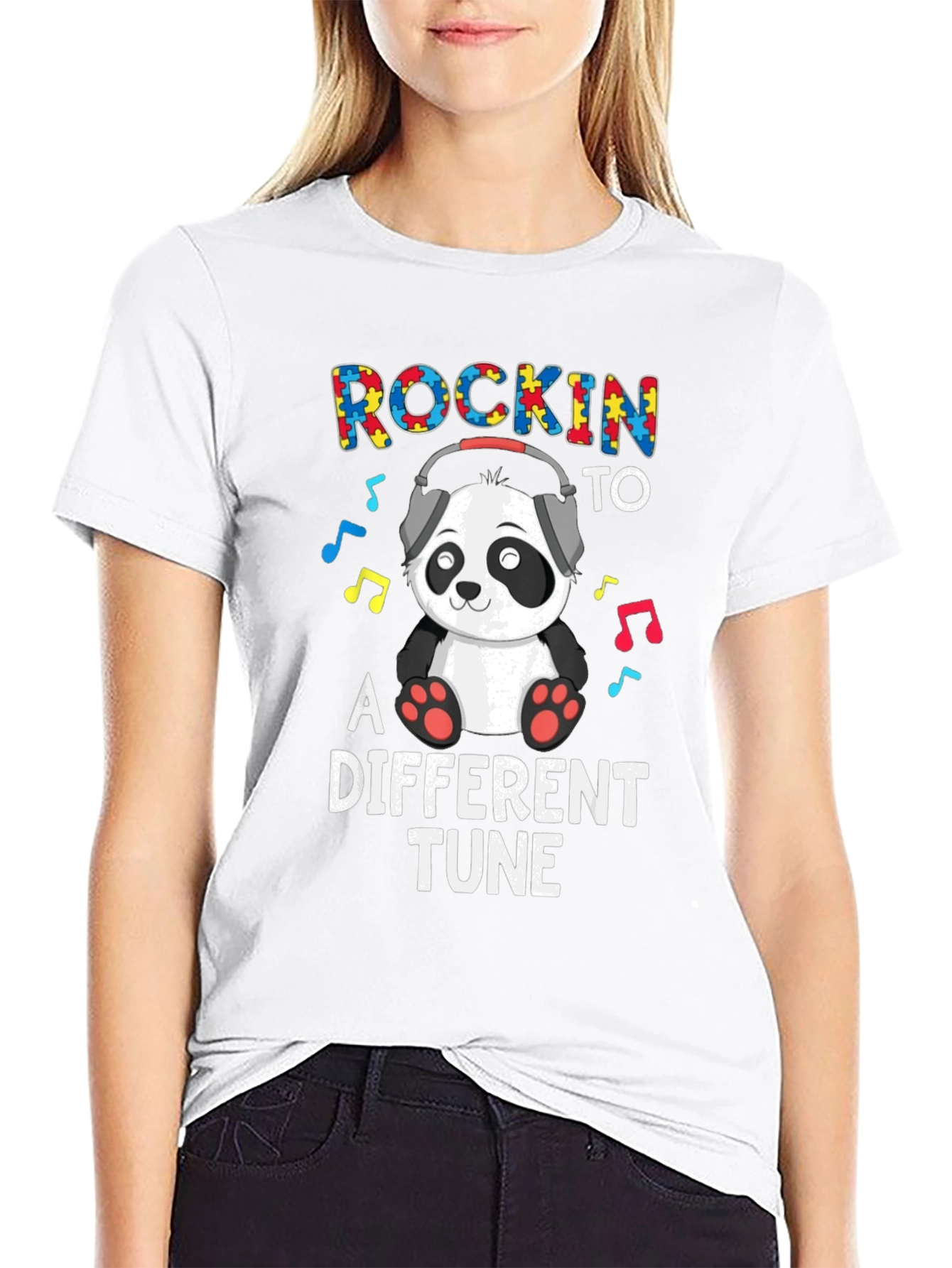 Rockin to a Different Tune Autism Awareness T-Shirt