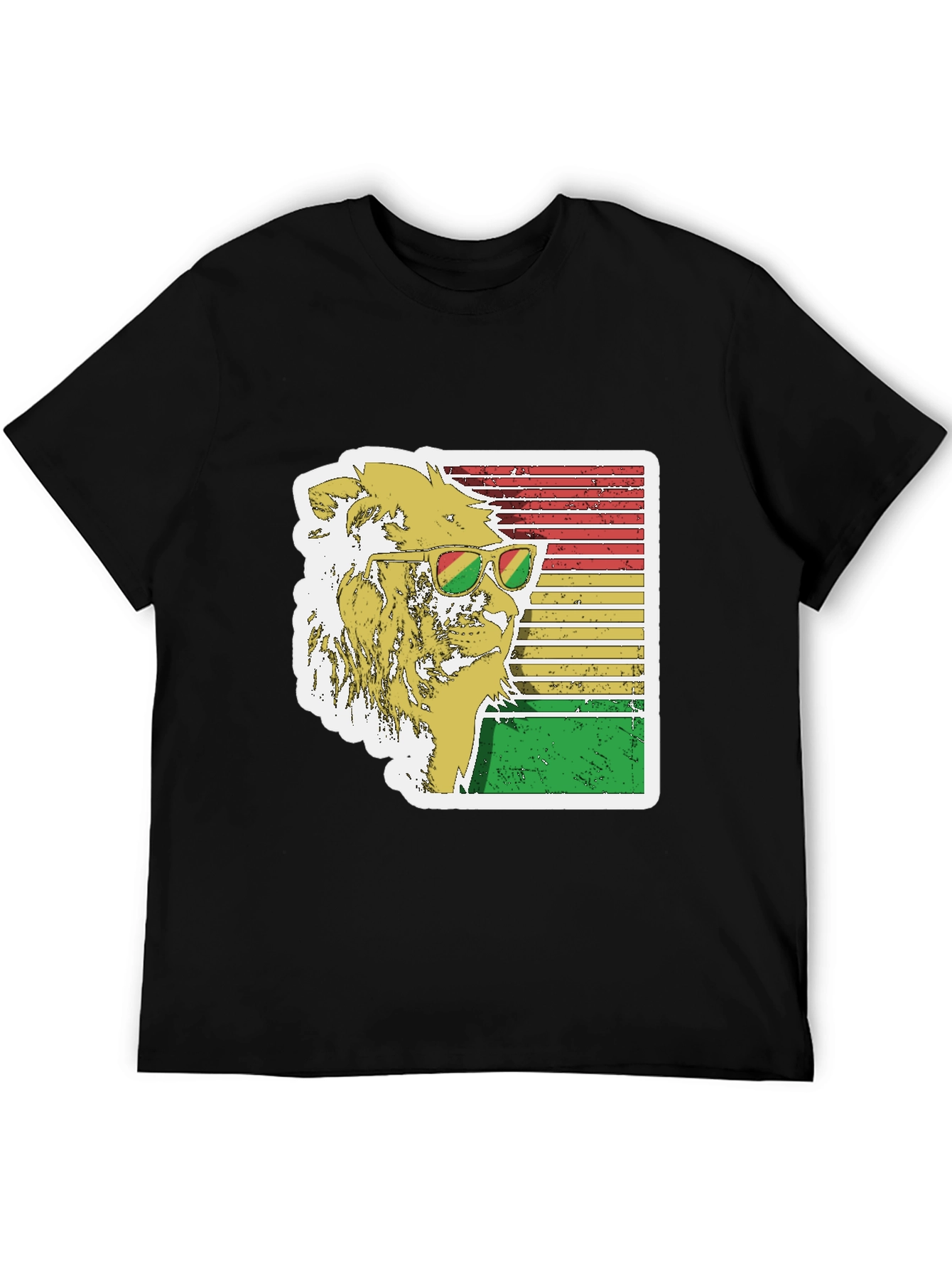 Rasta Lion Graphic Tee - Cool Reggae Vibe