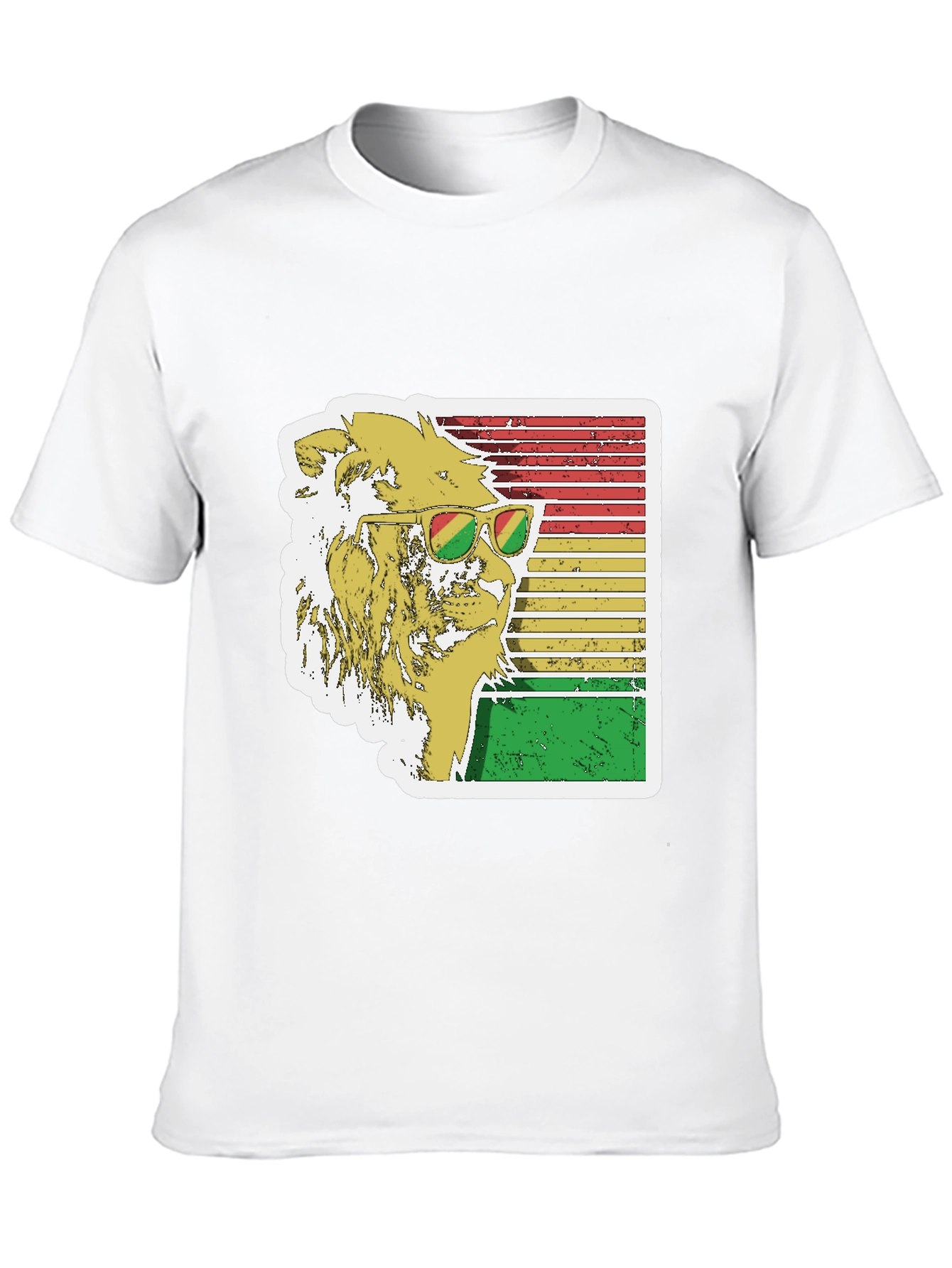 Rasta Lion Graphic Tee - Cool Reggae Vibe