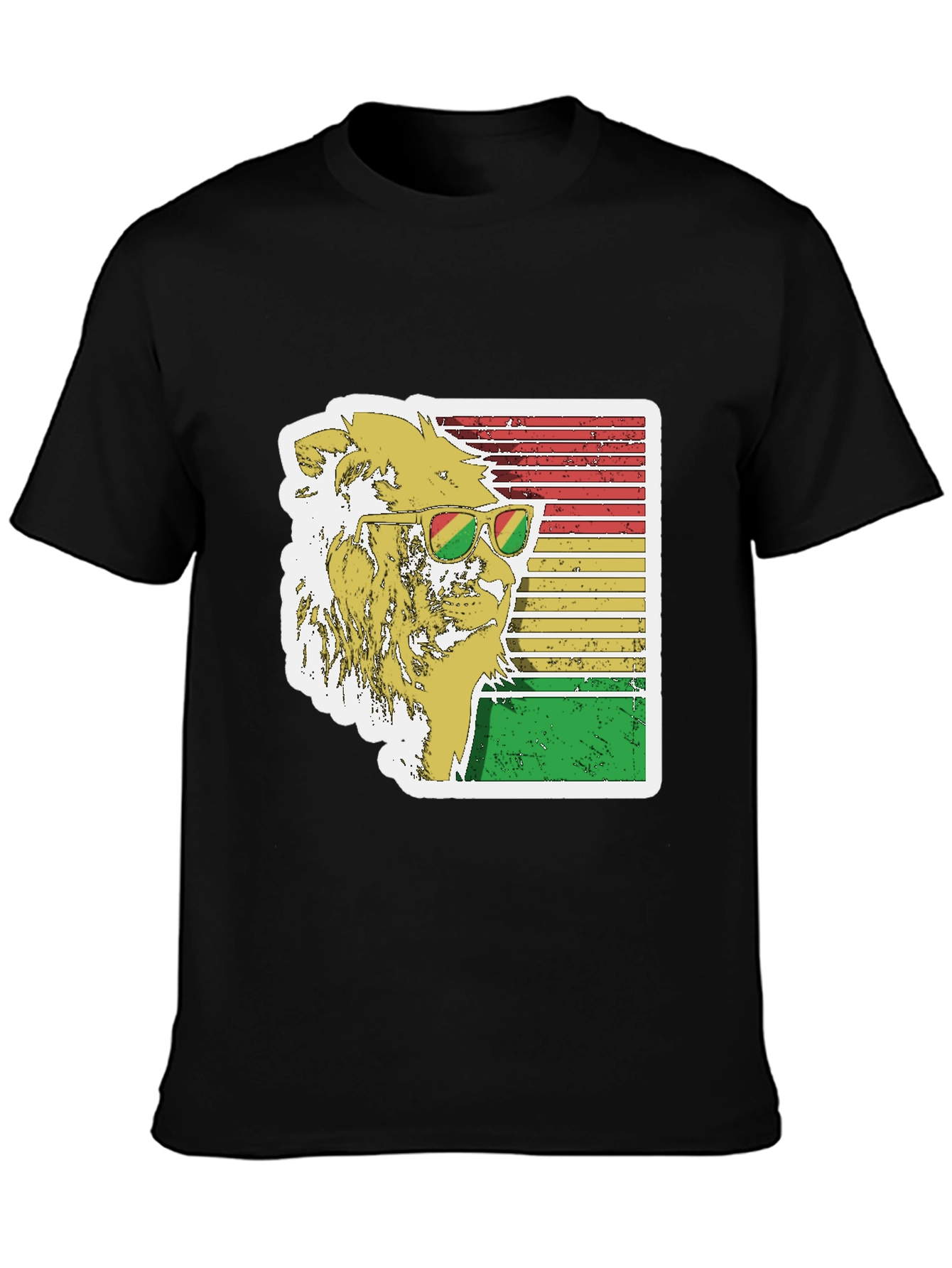 Rasta Lion Graphic Tee - Cool Reggae Vibe