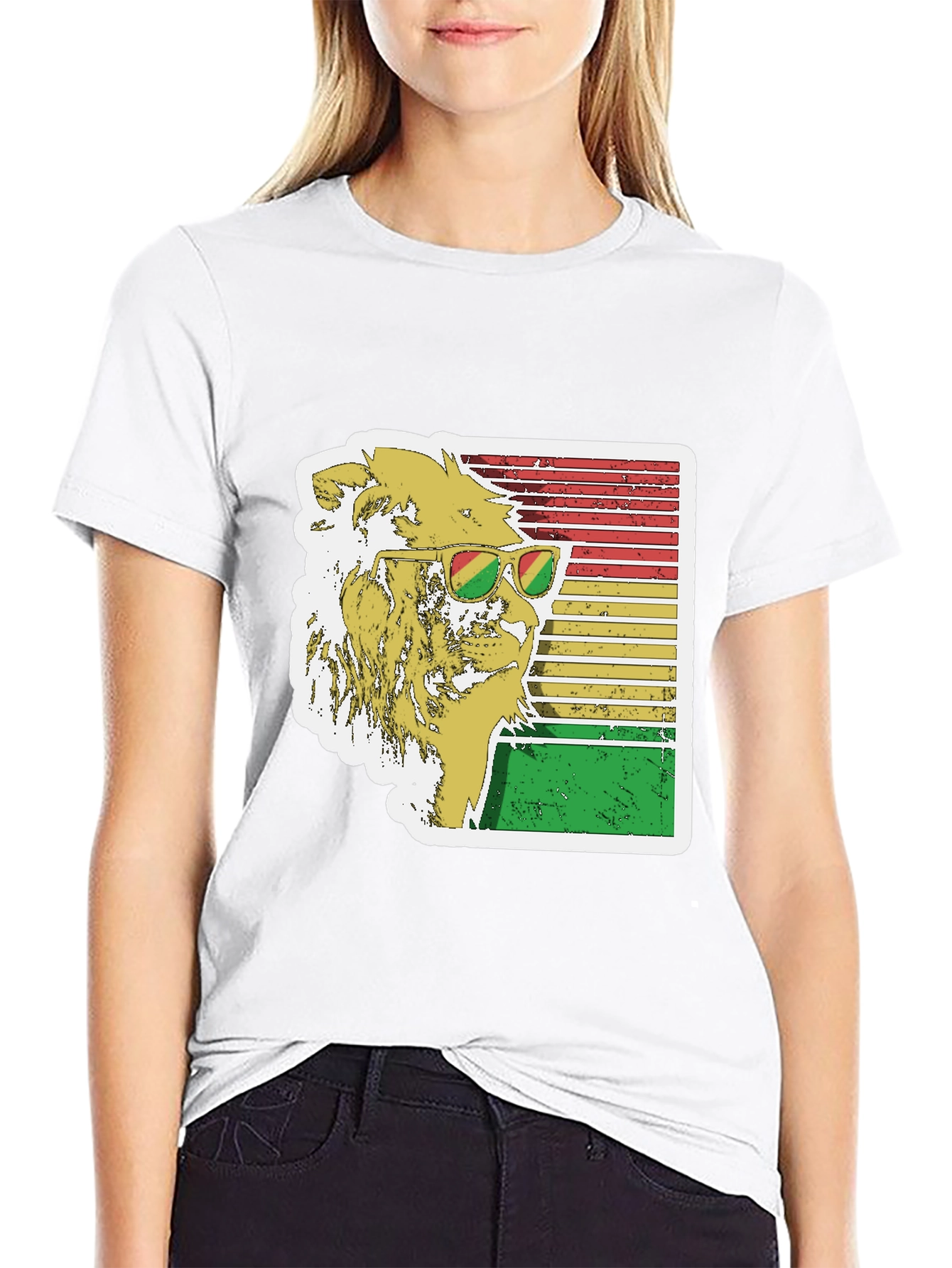 Rasta Lion Graphic Tee - Cool Reggae Vibe