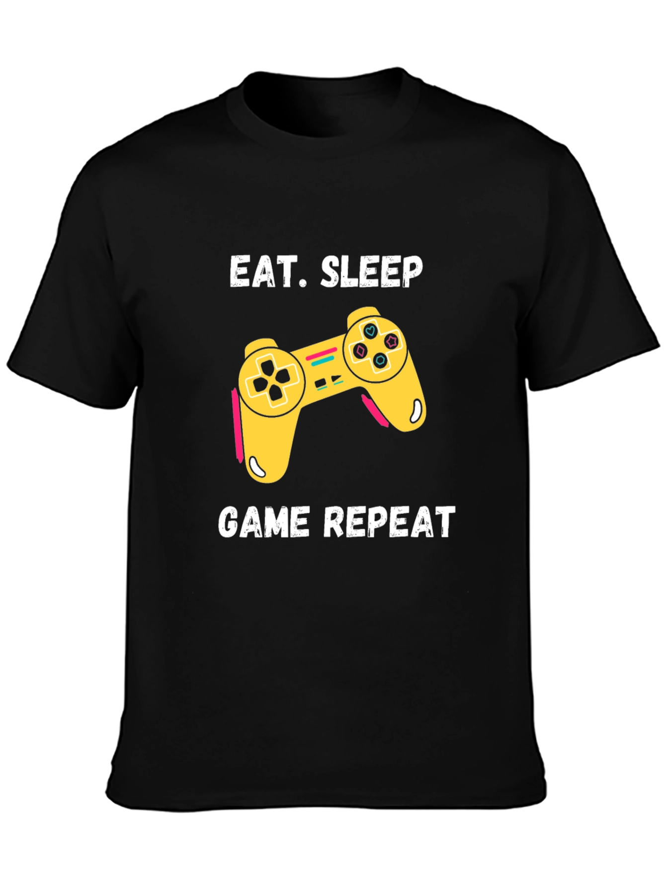 Eat Sleep Game Repeat Graphic T-Shirt