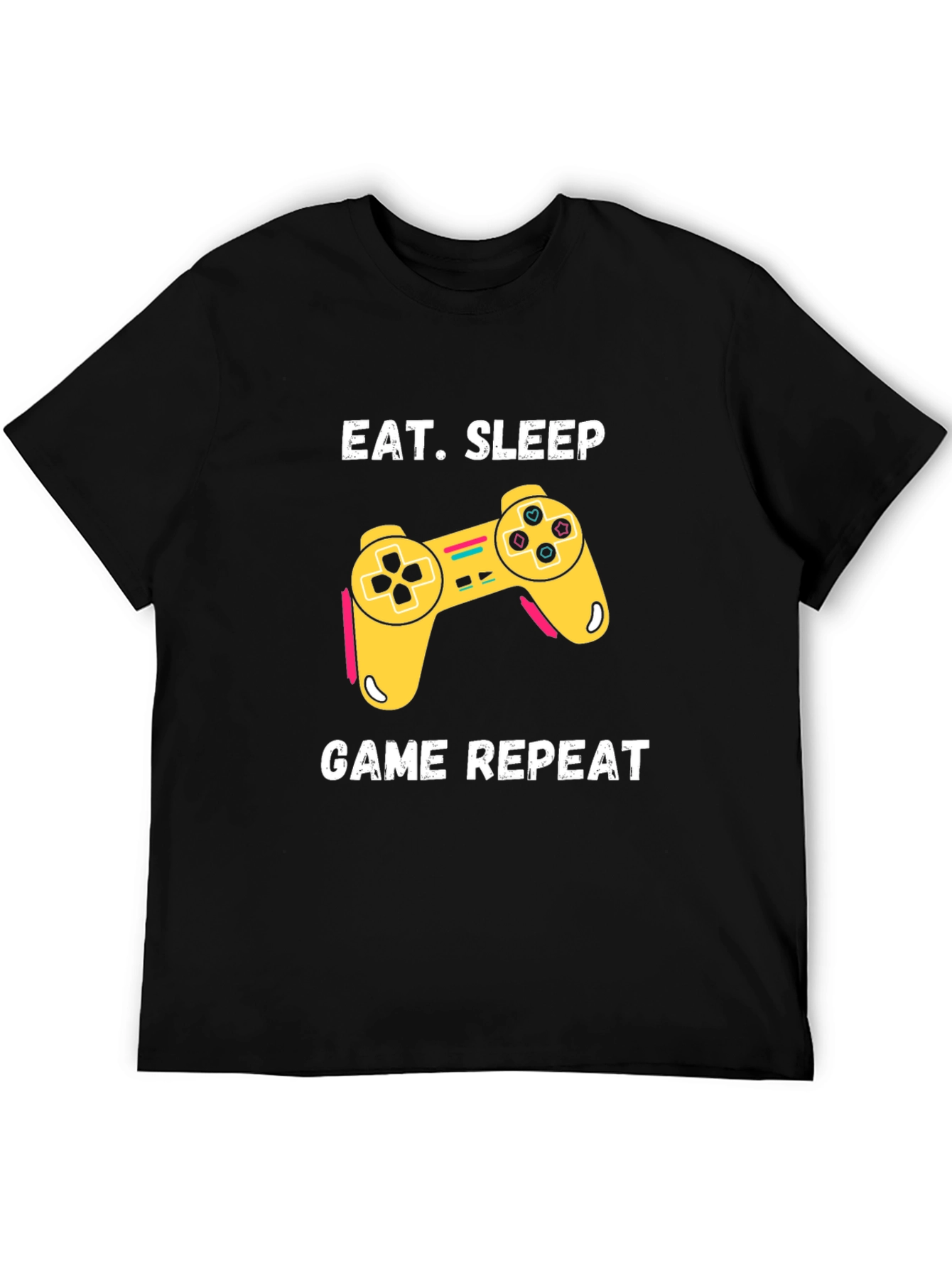 Eat Sleep Game Repeat Graphic T-Shirt