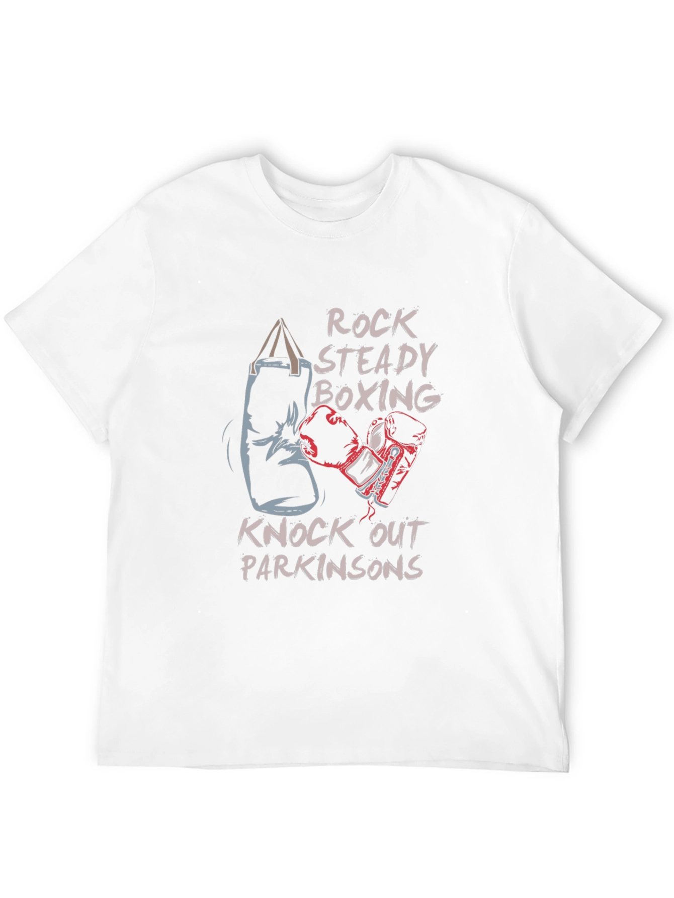 Rock Steady Boxing T-Shirt: Knockout Parkinsons Tee