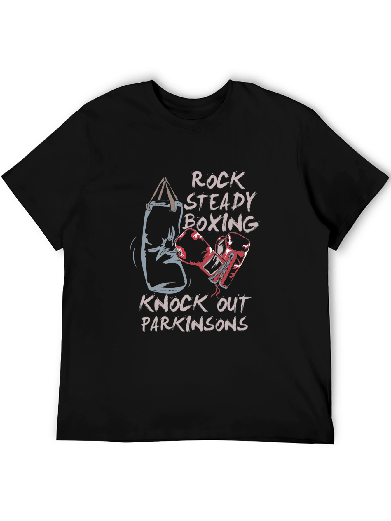 Rock Steady Boxing T-Shirt: Knockout Parkinsons Tee