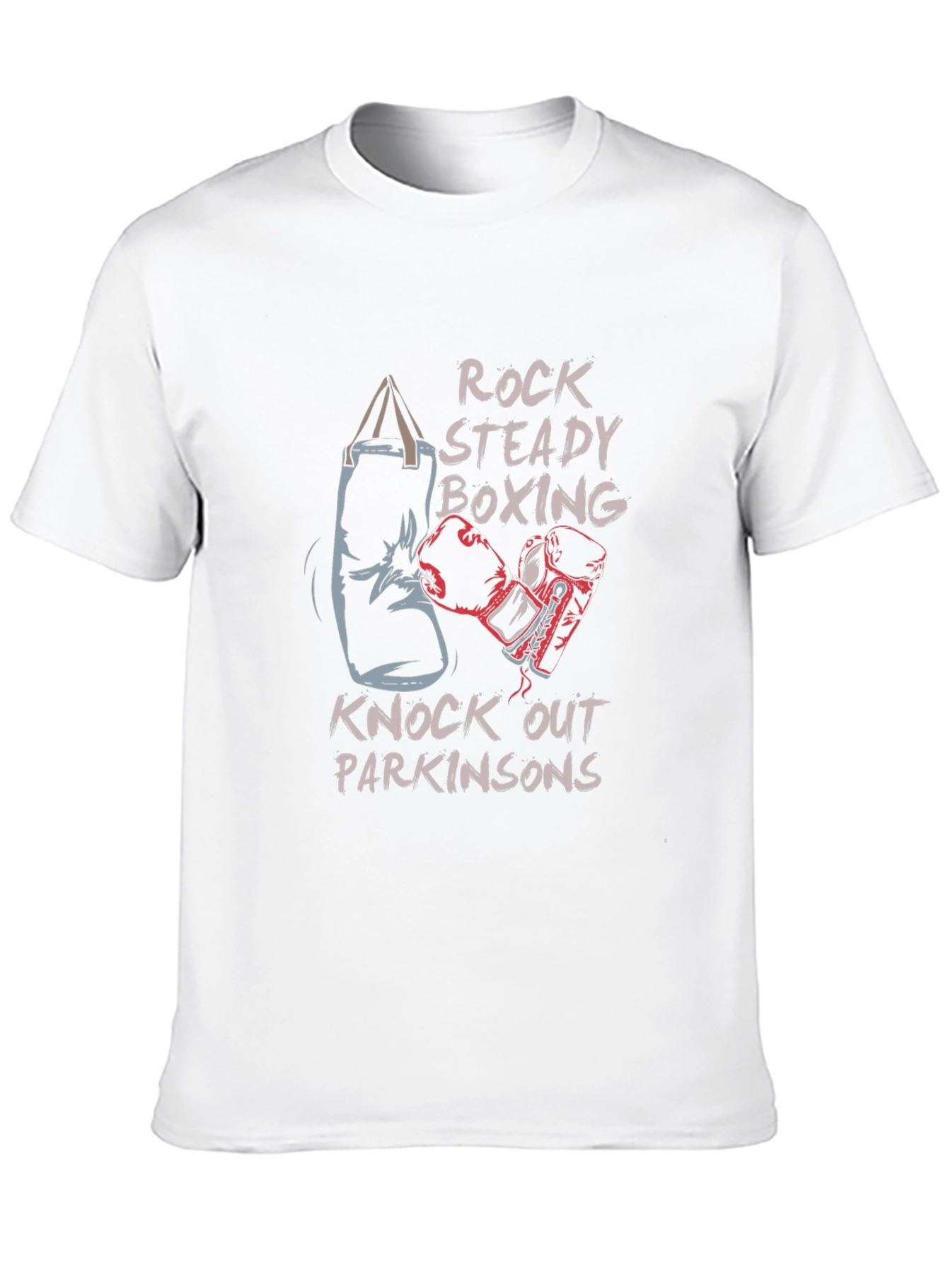 Rock Steady Boxing T-Shirt: Knockout Parkinsons Tee