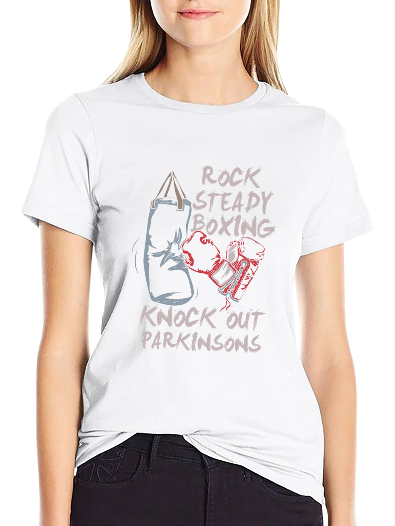Rock Steady Boxing T-Shirt: Knockout Parkinsons Tee