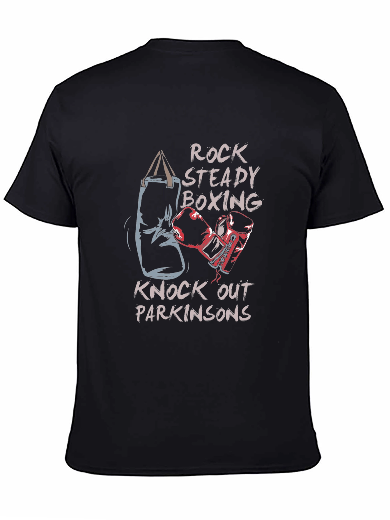 Rock Steady Boxing T-Shirt: Knockout Parkinsons Tee