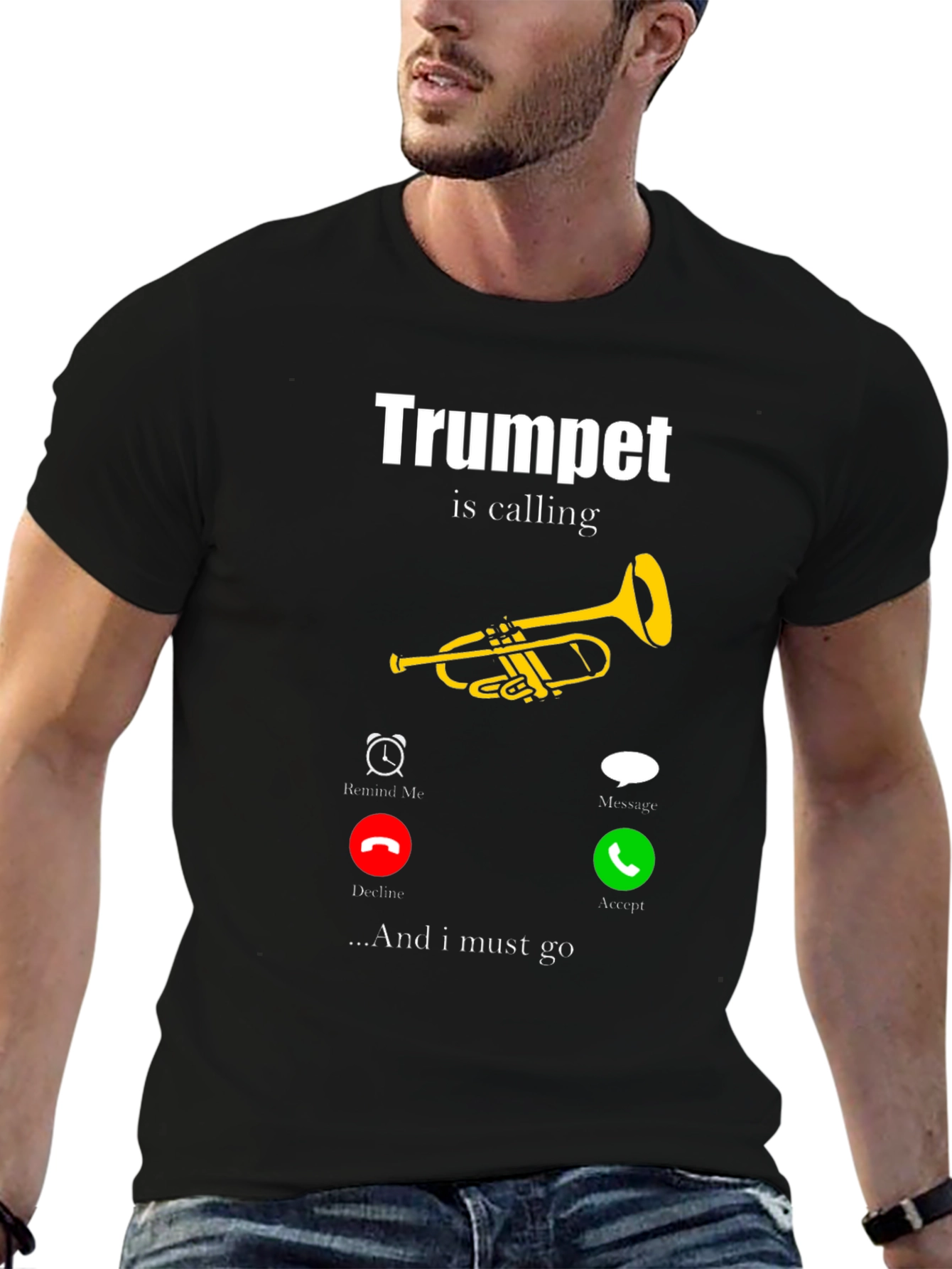 Trumpet is Calling Funny Musician T-Shirt