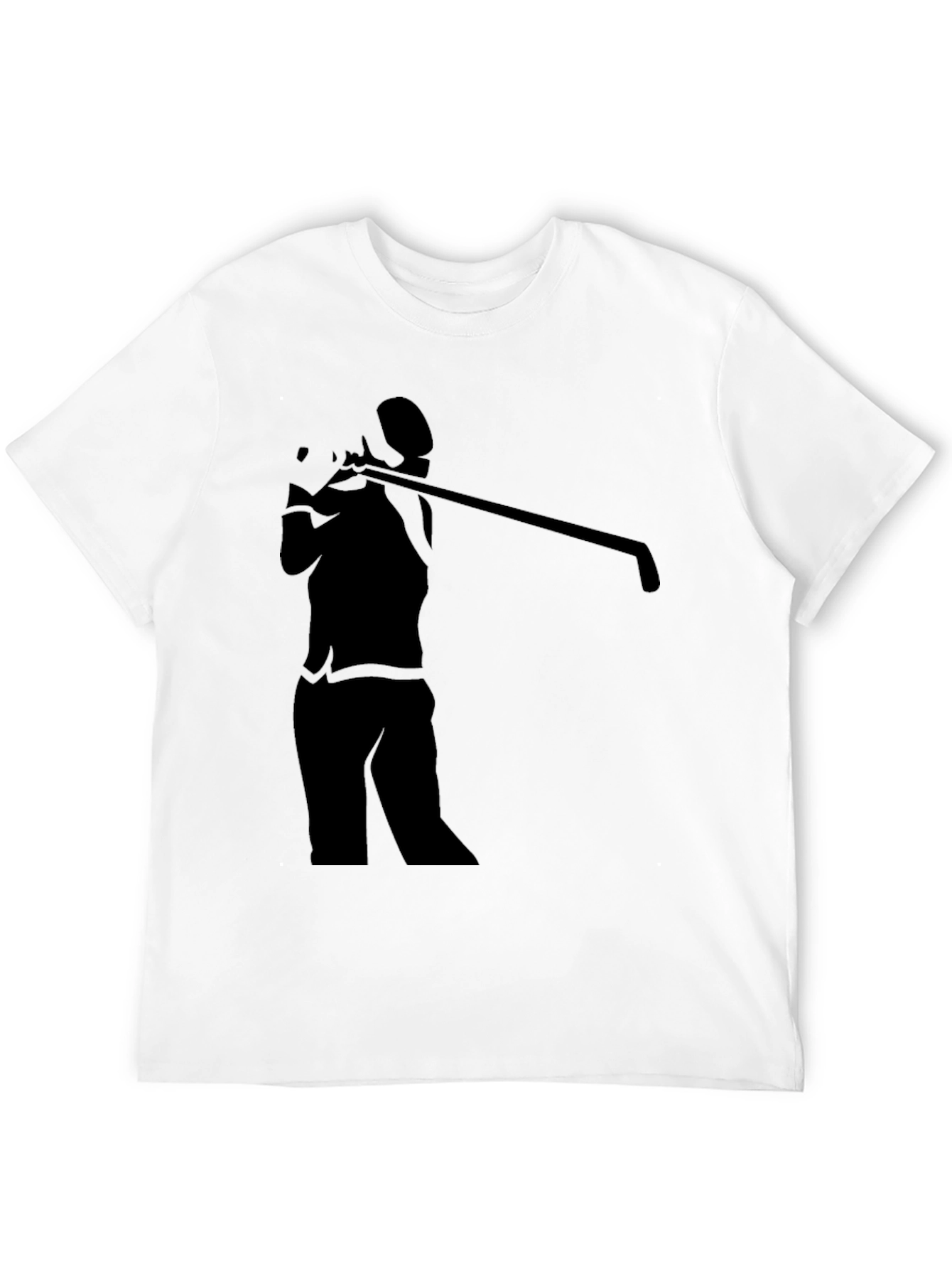 Golf Silhouette T-Shirt - Stylish Golfer Tee