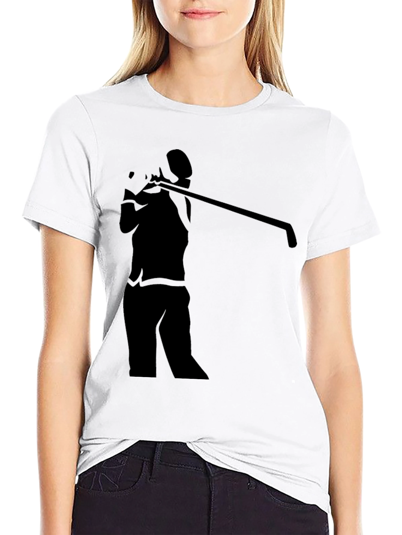 Golf Silhouette T-Shirt - Stylish Golfer Tee