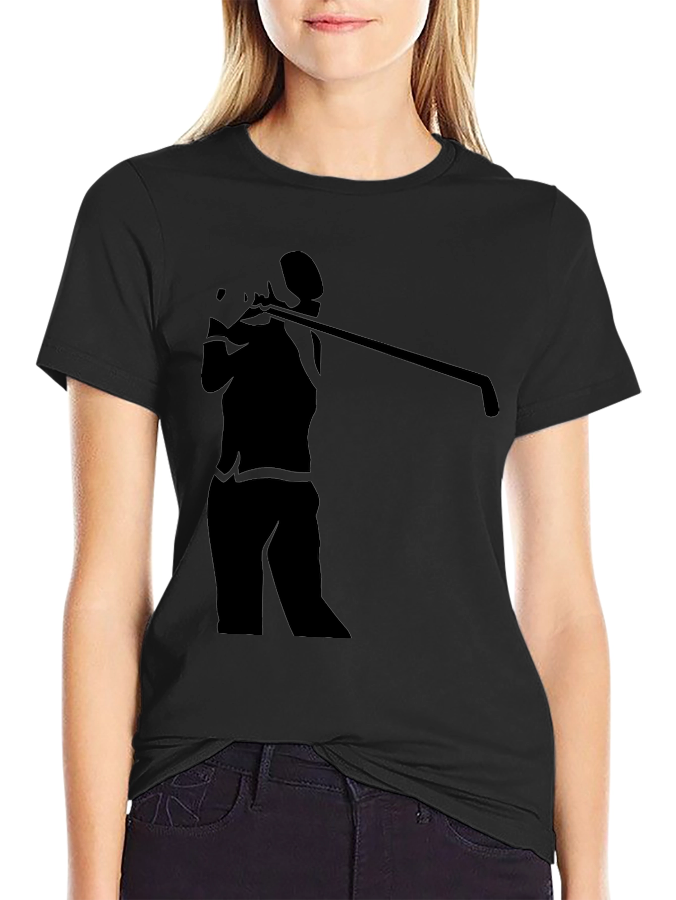 Golf Silhouette T-Shirt - Stylish Golfer Tee