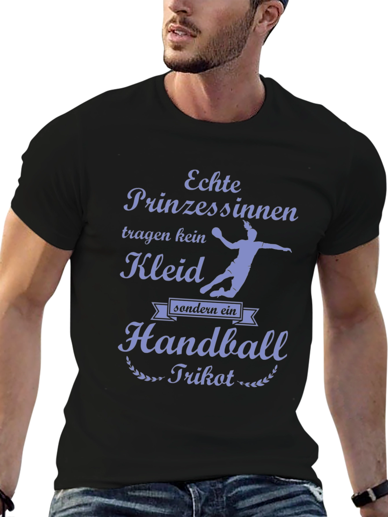 Handball Princess T-Shirt - Black Cotton Tee