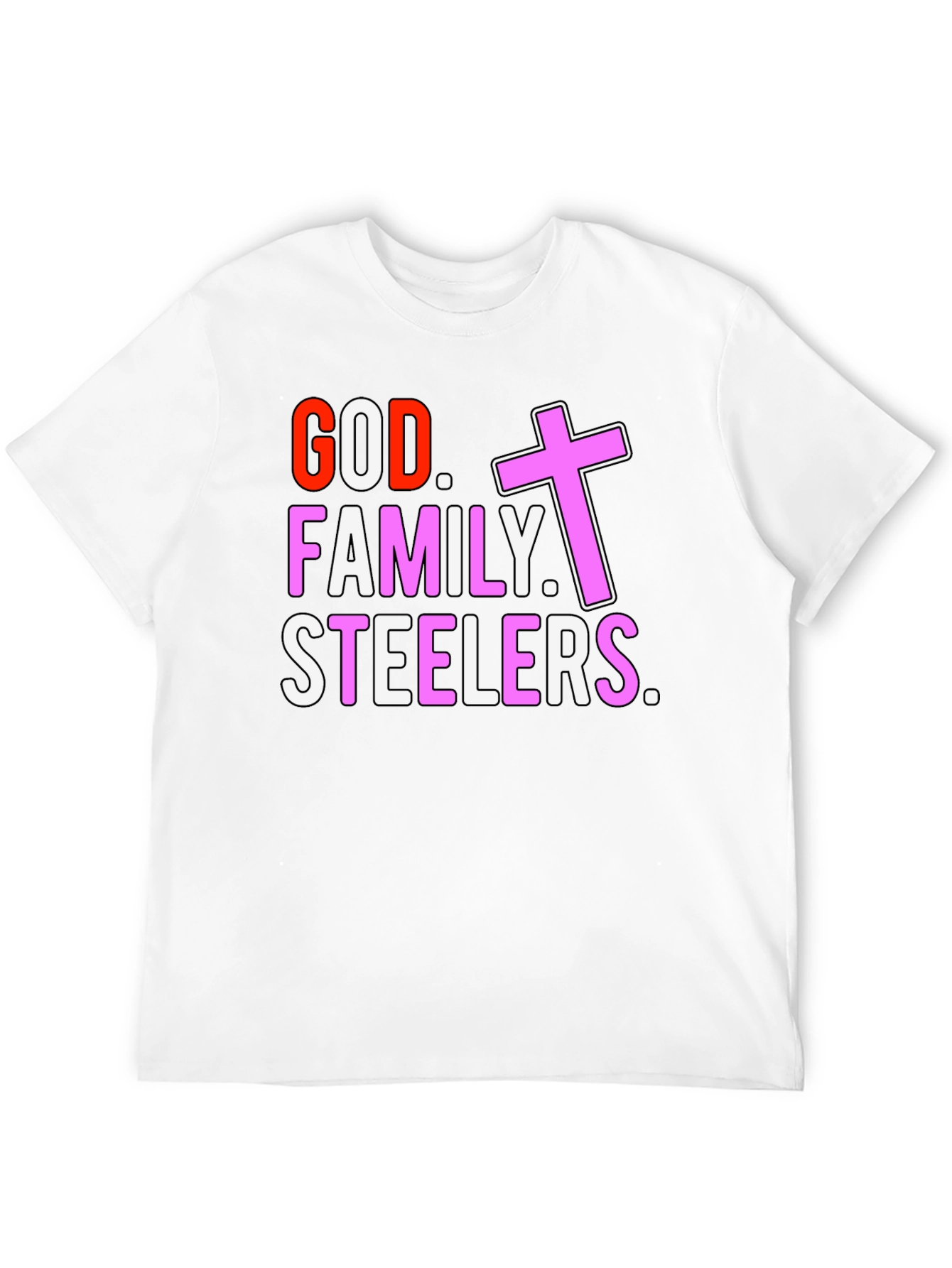 God Family Steelers T-Shirt - Religious Football Fan Tee