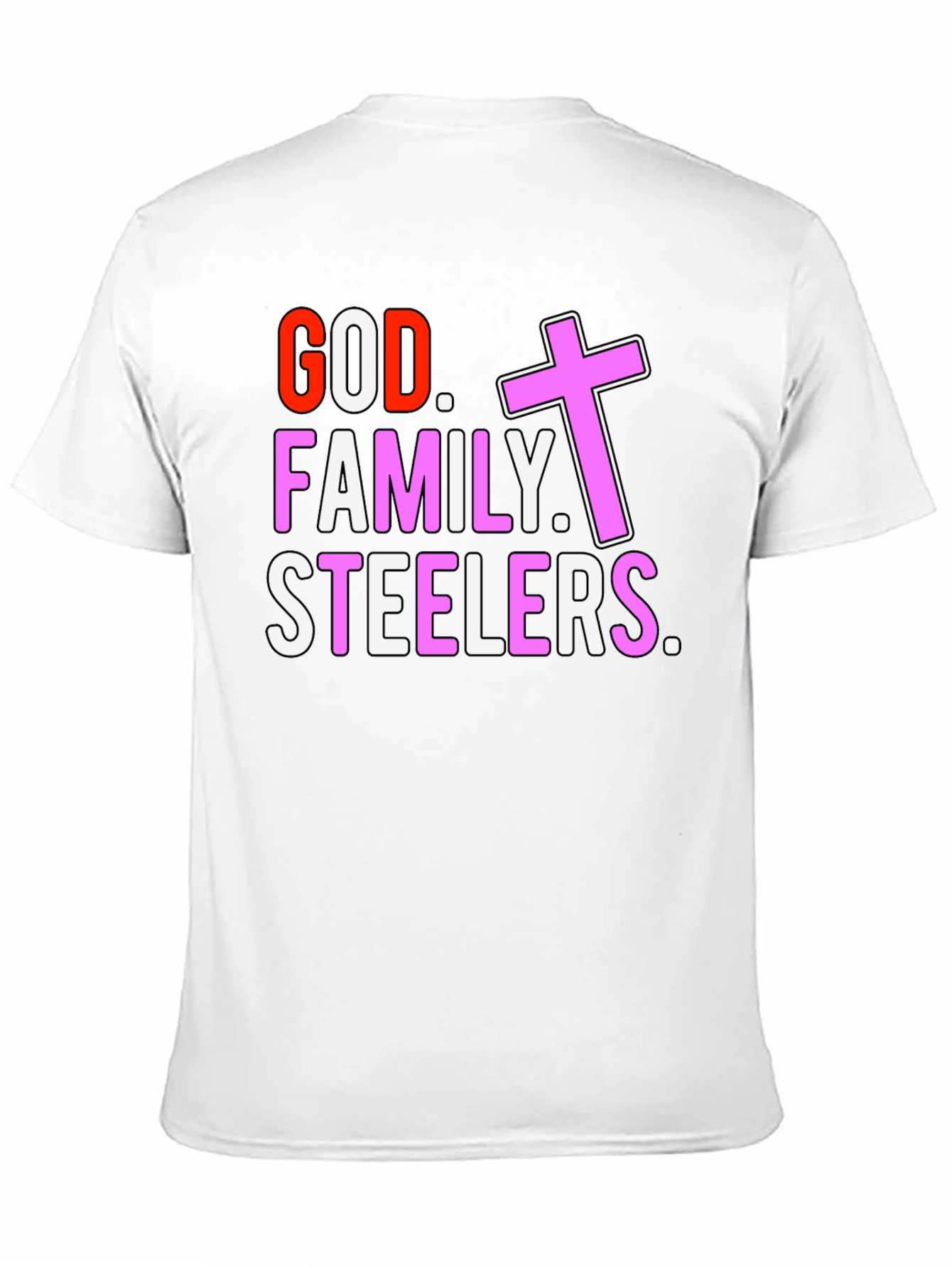 God Family Steelers T-Shirt - Religious Football Fan Tee