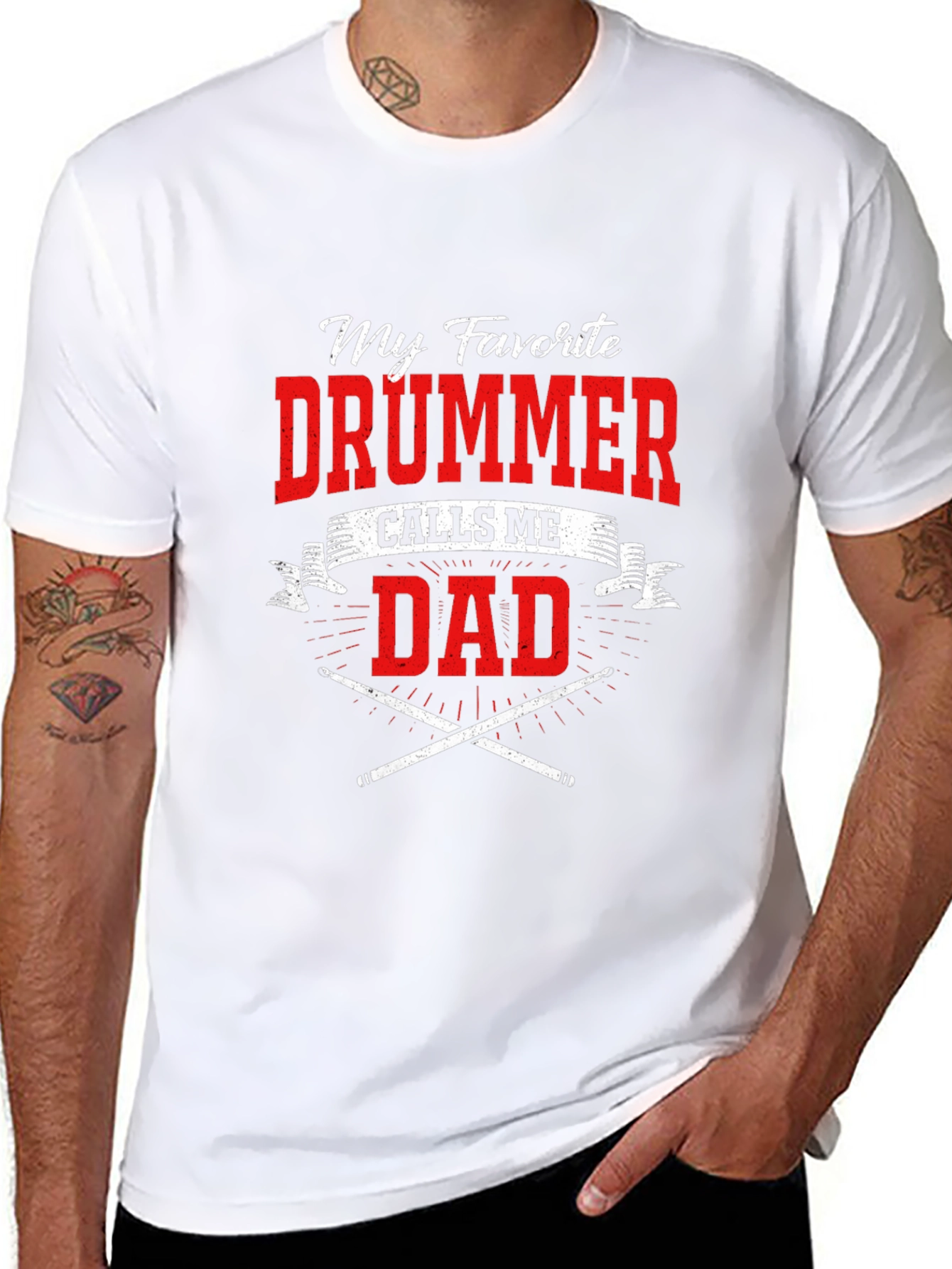 My Favorite Drummer Calls Me Dad T-Shirt