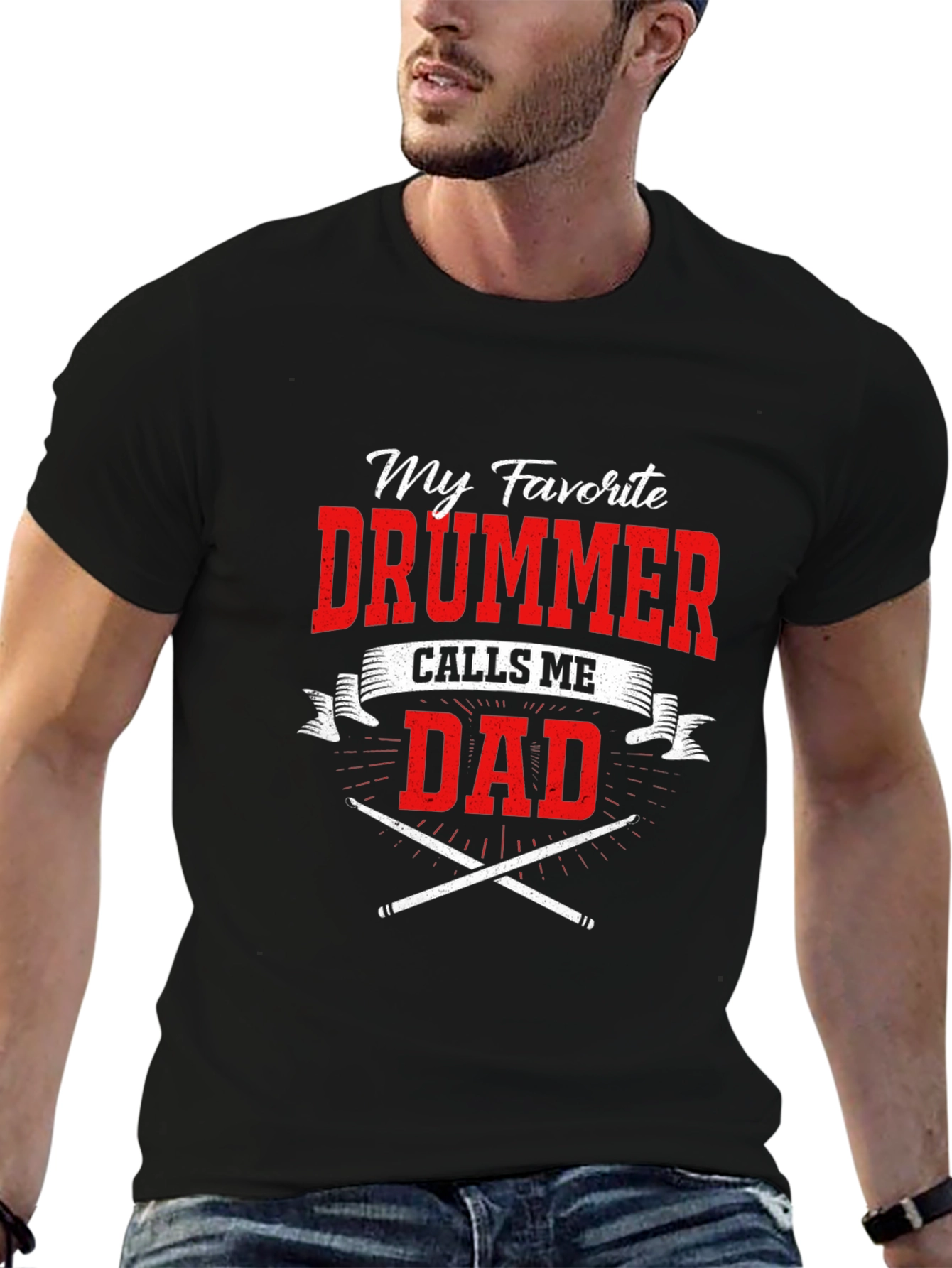 My Favorite Drummer Calls Me Dad T-Shirt