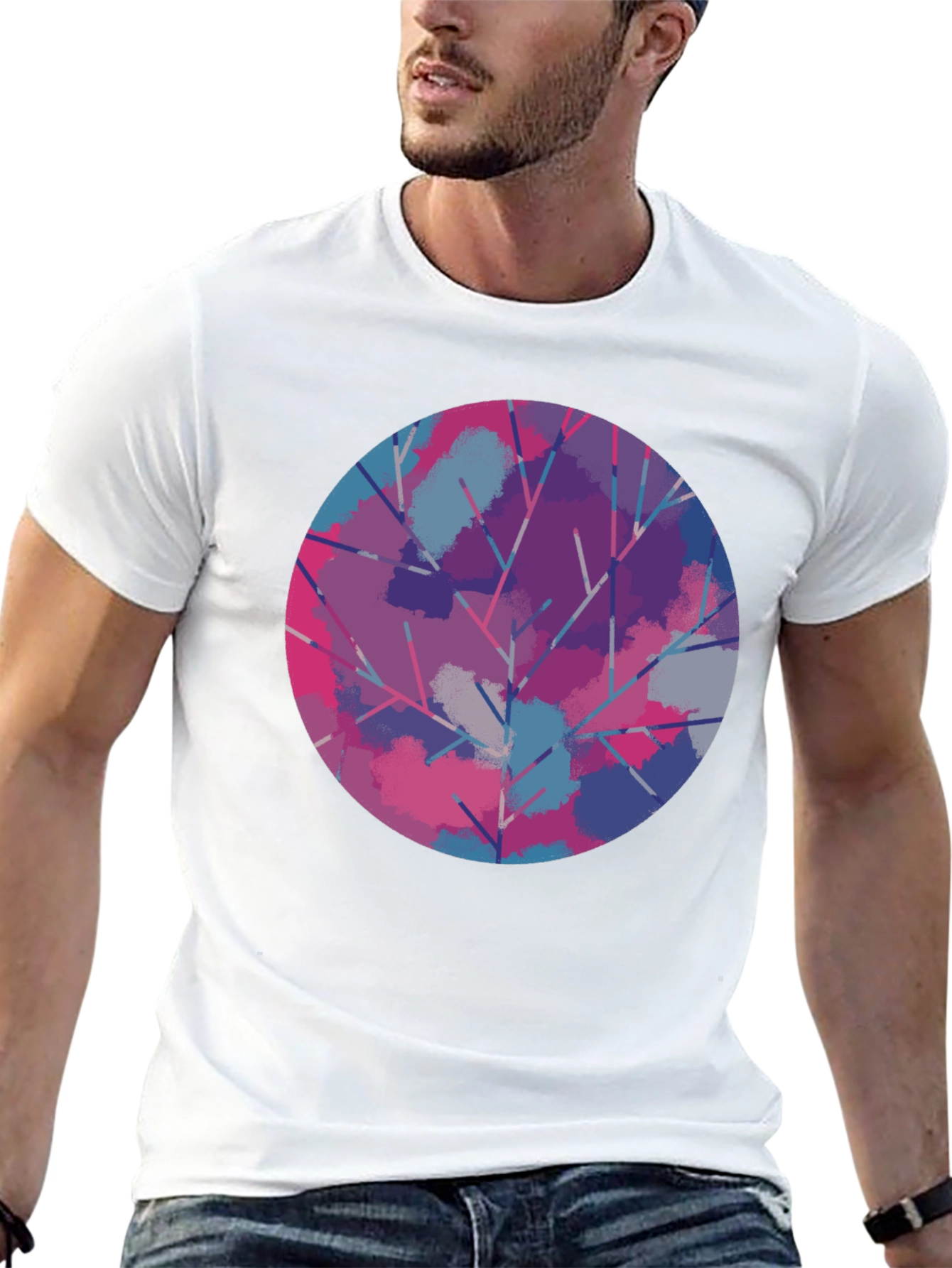 Abstract Circle Graphic Tee