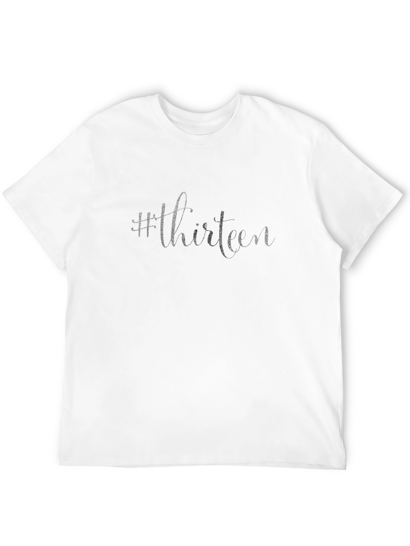 Stylish Black #Thirteen Graphic Tee