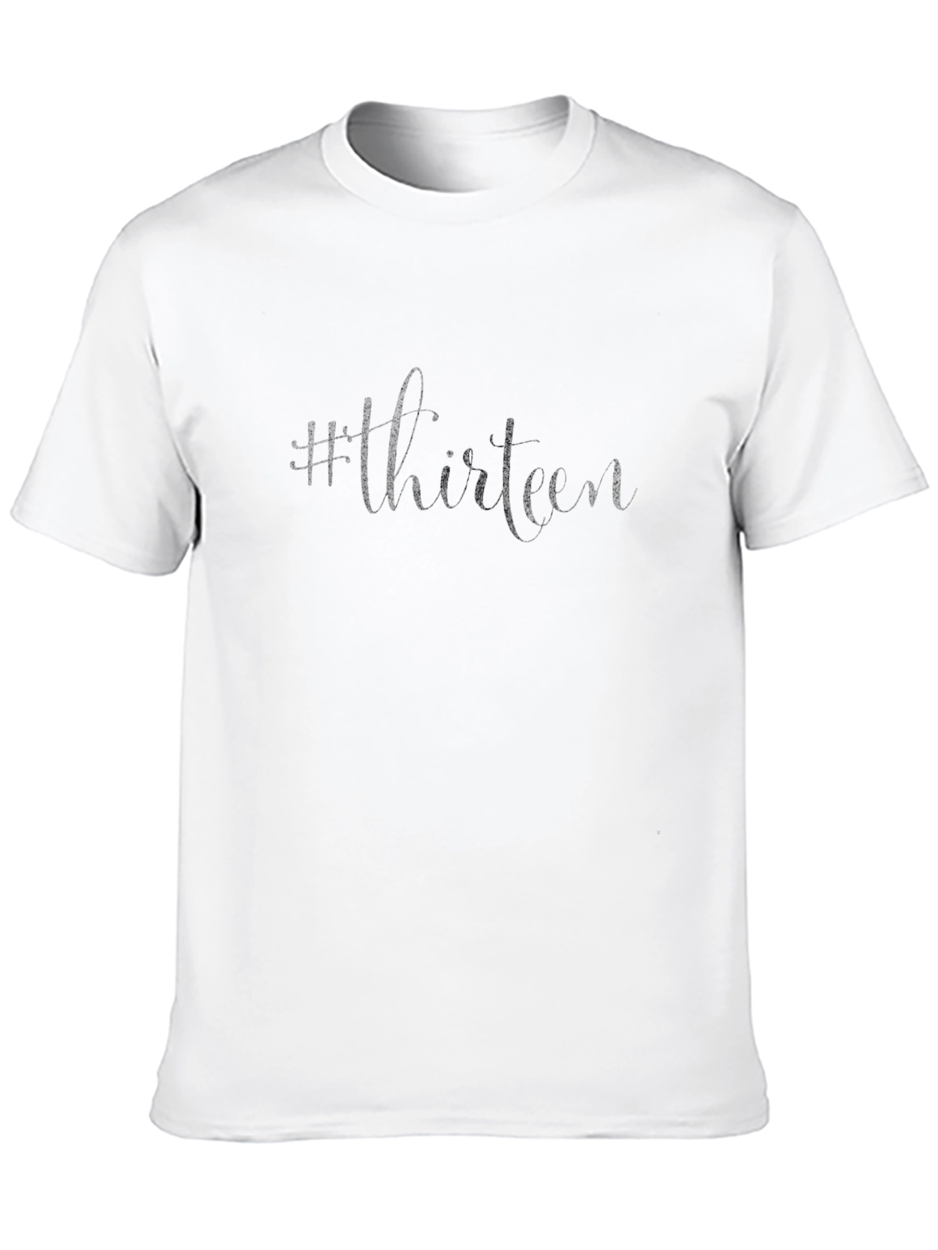 Stylish Black #Thirteen Graphic Tee