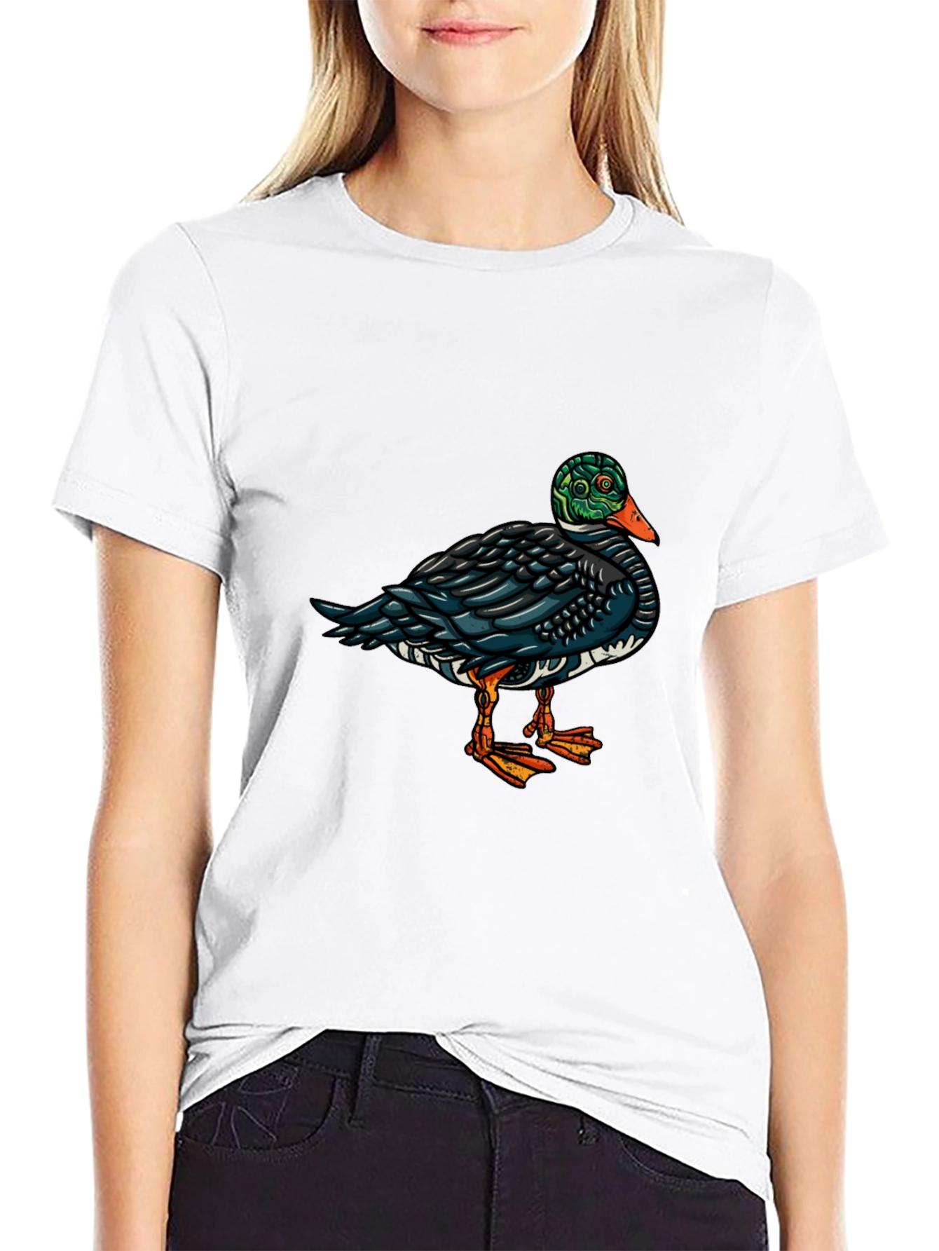 Duck Graphic Tee - Cool Animal Design