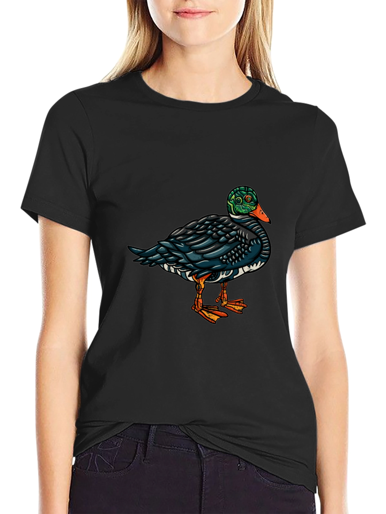 Duck Graphic Tee - Cool Animal Design