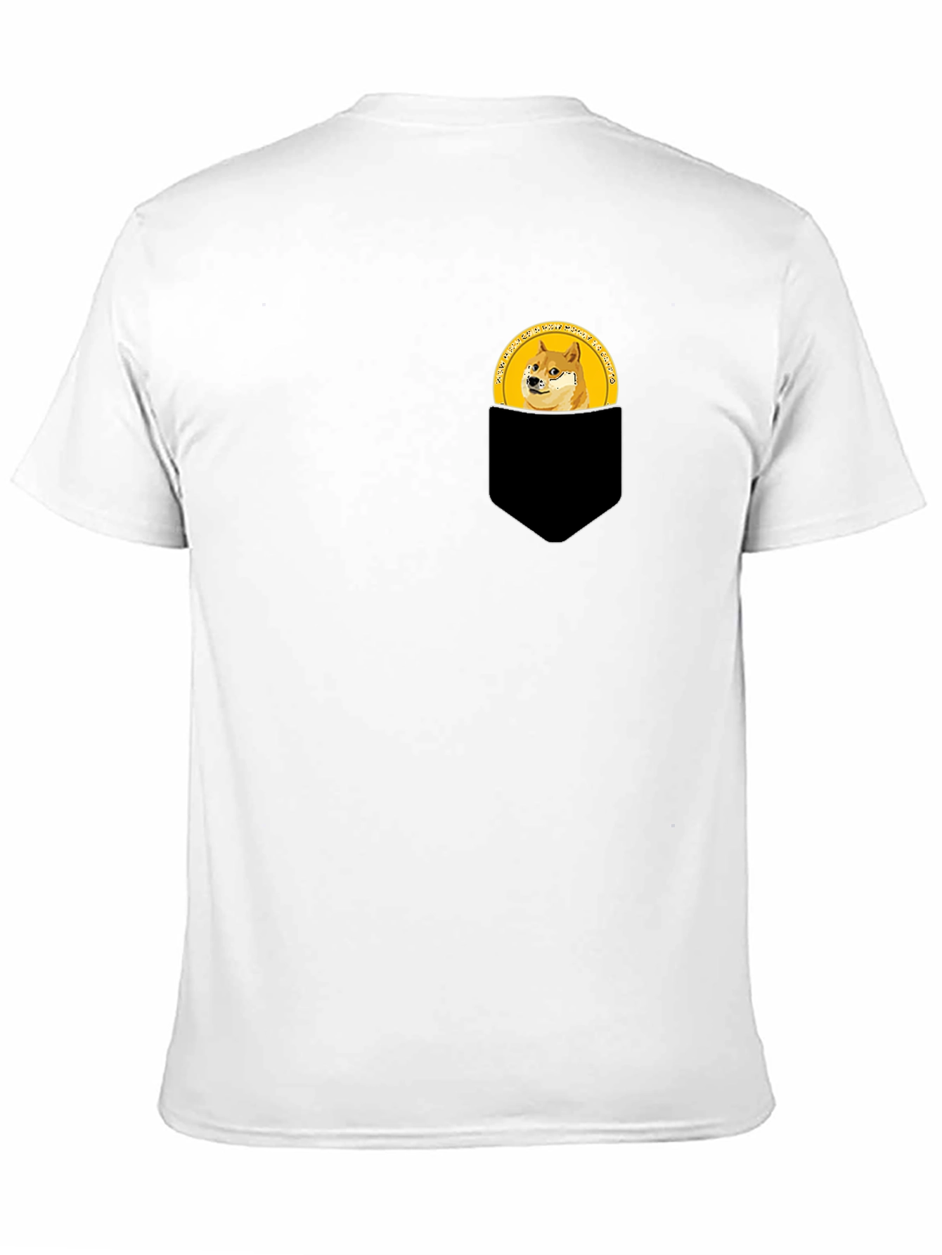 Doge Coin Pocket Tee - Black