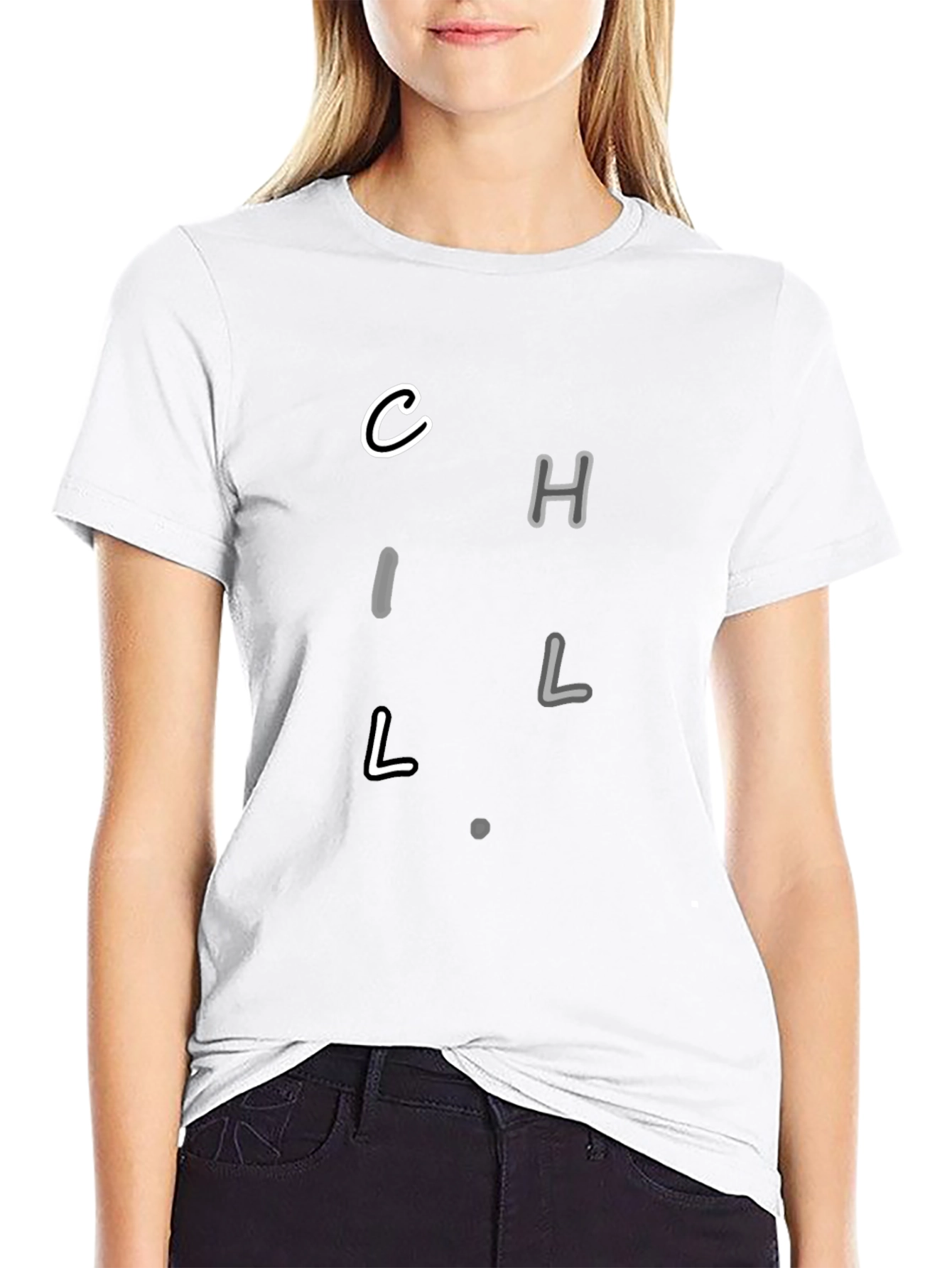 Chill Black Graphic Tee
