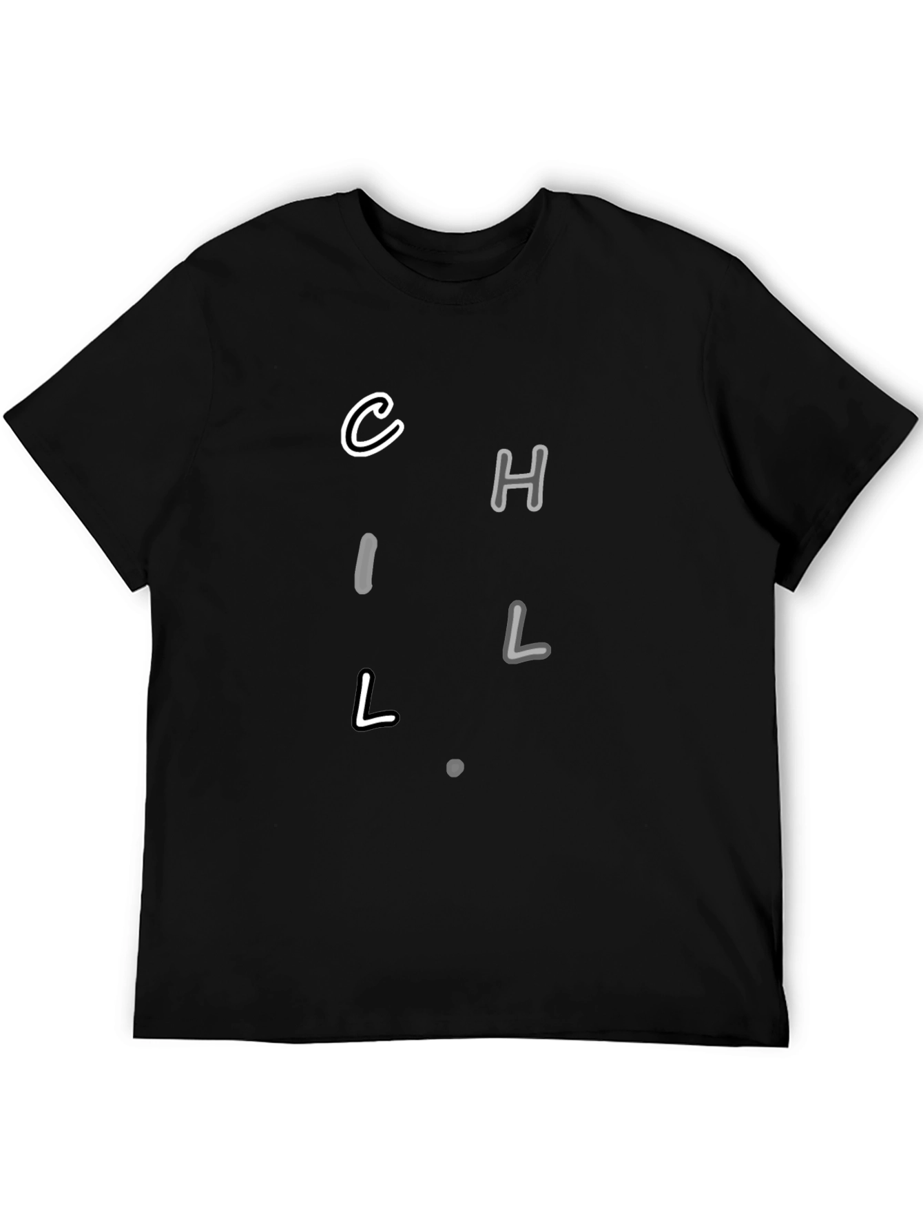 Chill Black Graphic Tee