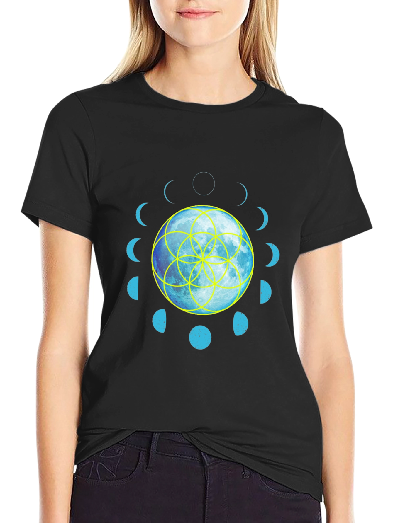 Moon Phases Graphic T-Shirt