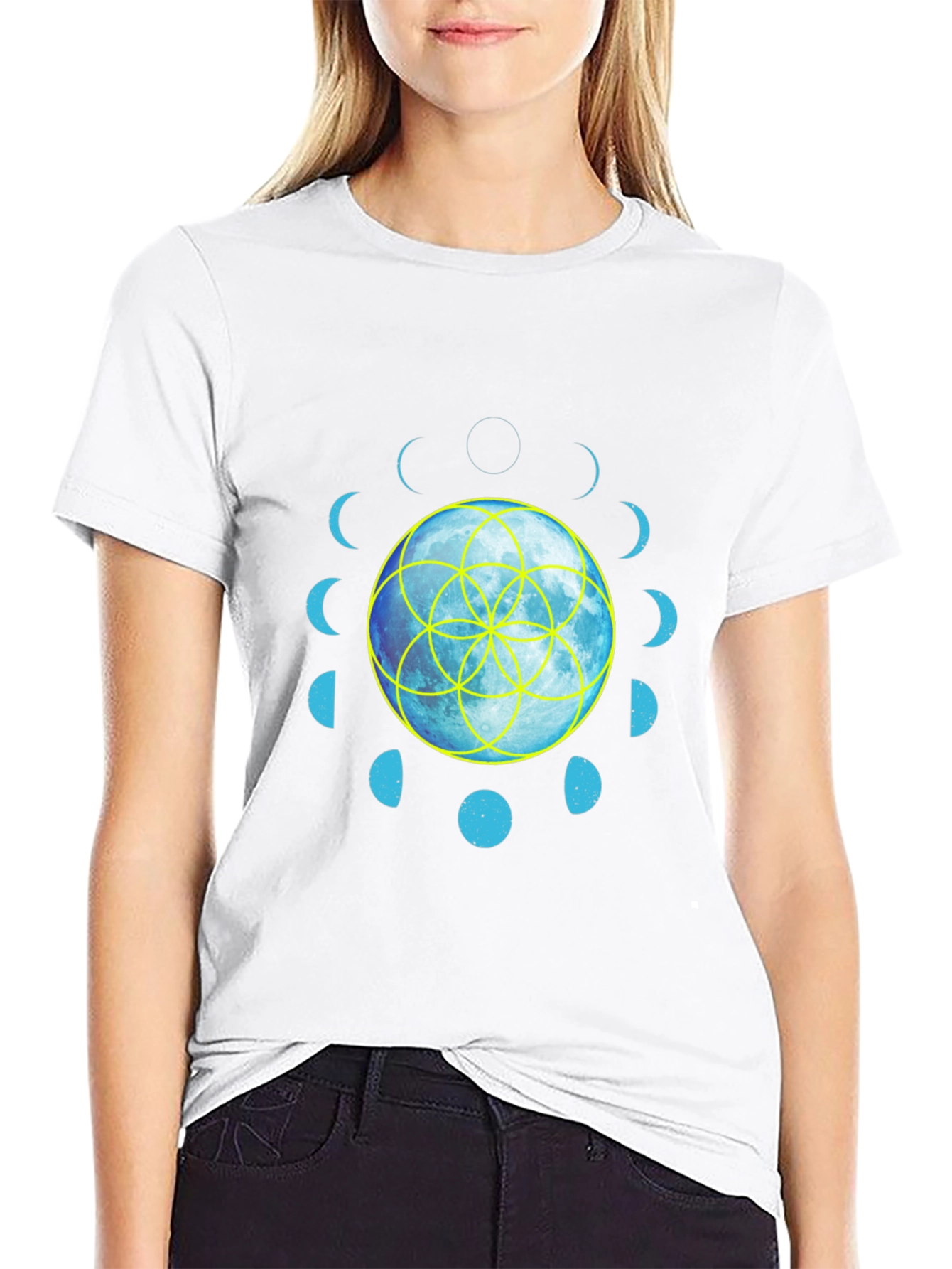 Moon Phases Graphic T-Shirt