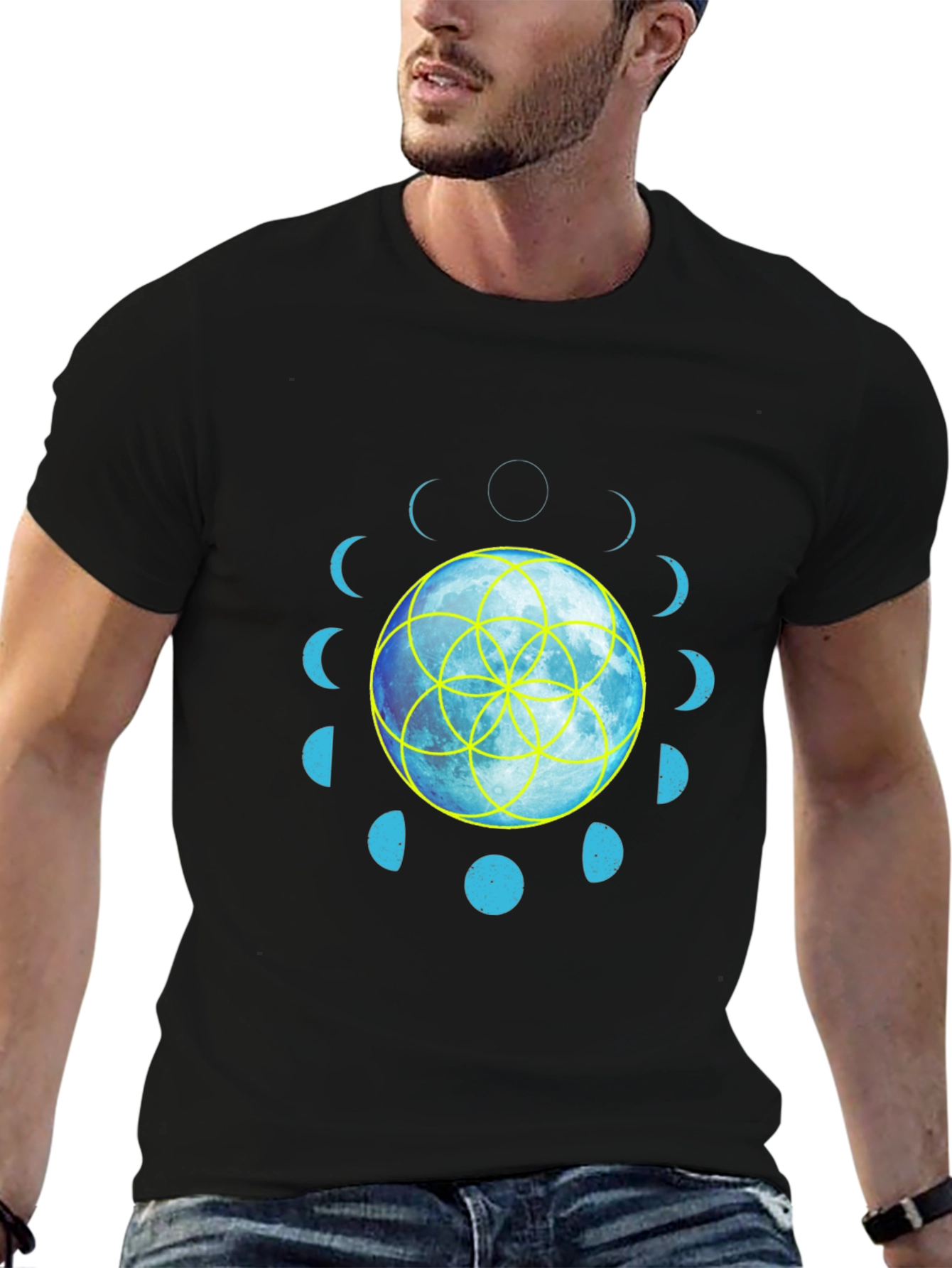 Moon Phases Graphic T-Shirt
